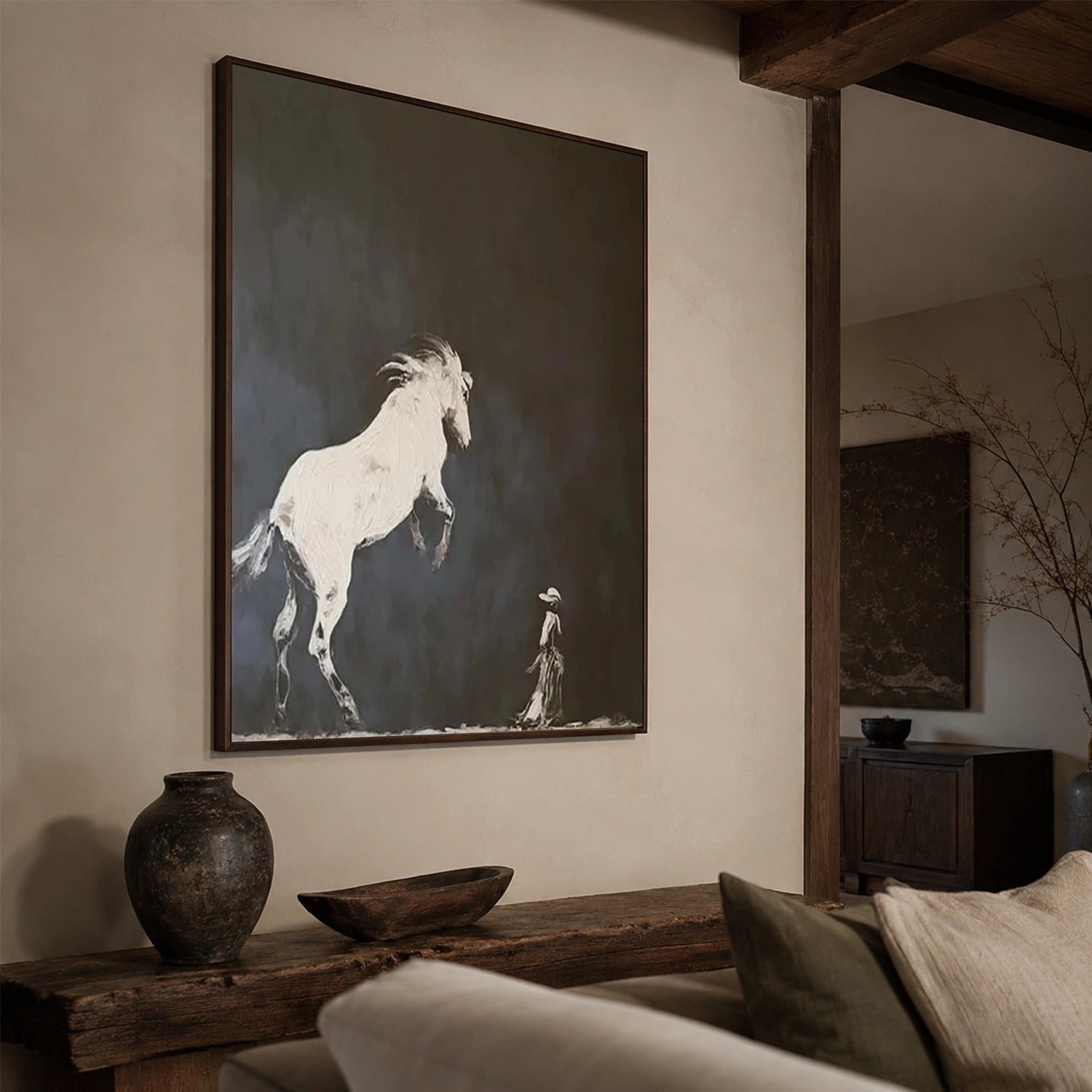 Abstract Animal Art Horse Wall Art #AT096