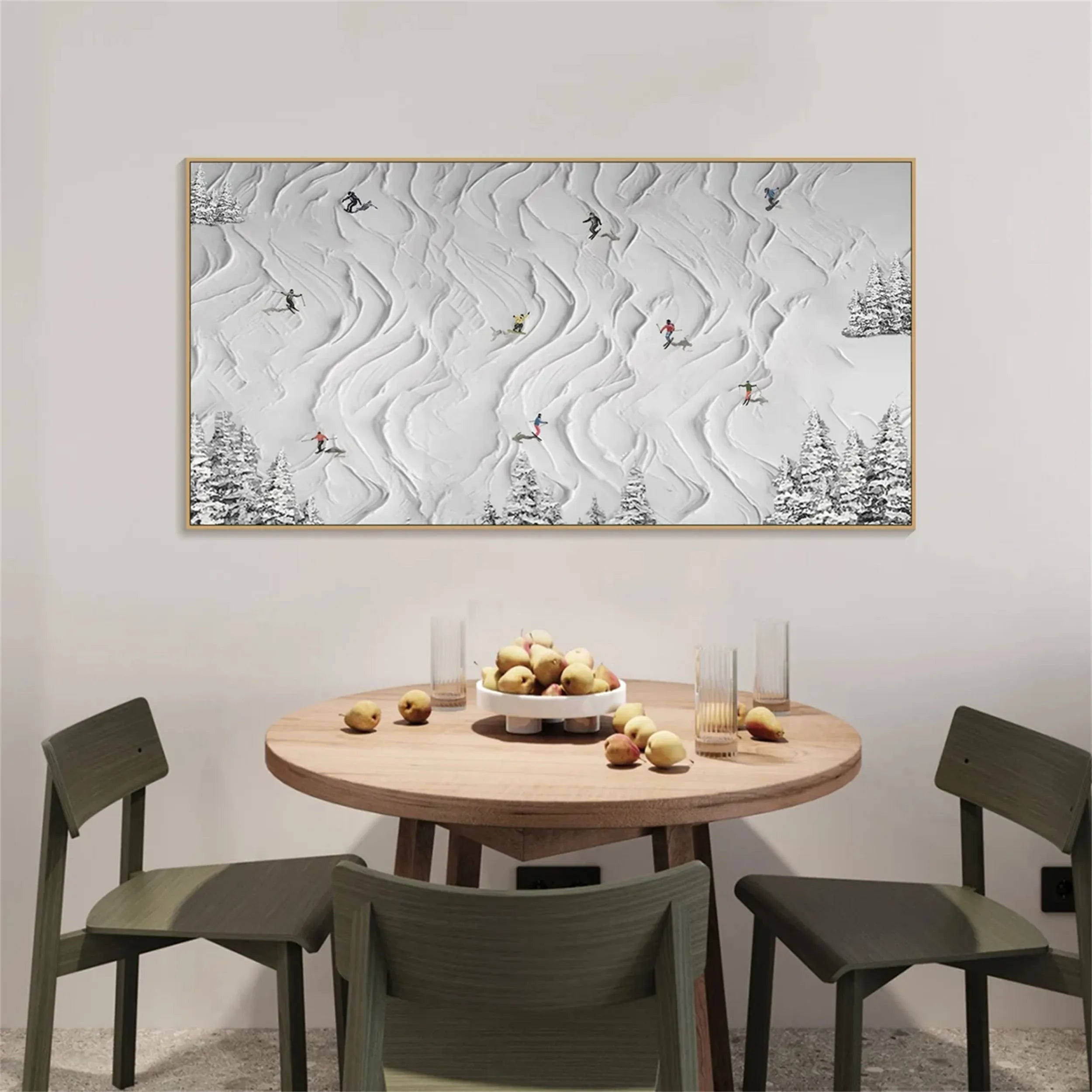 White Textured Minimalist Wall Art #WT148