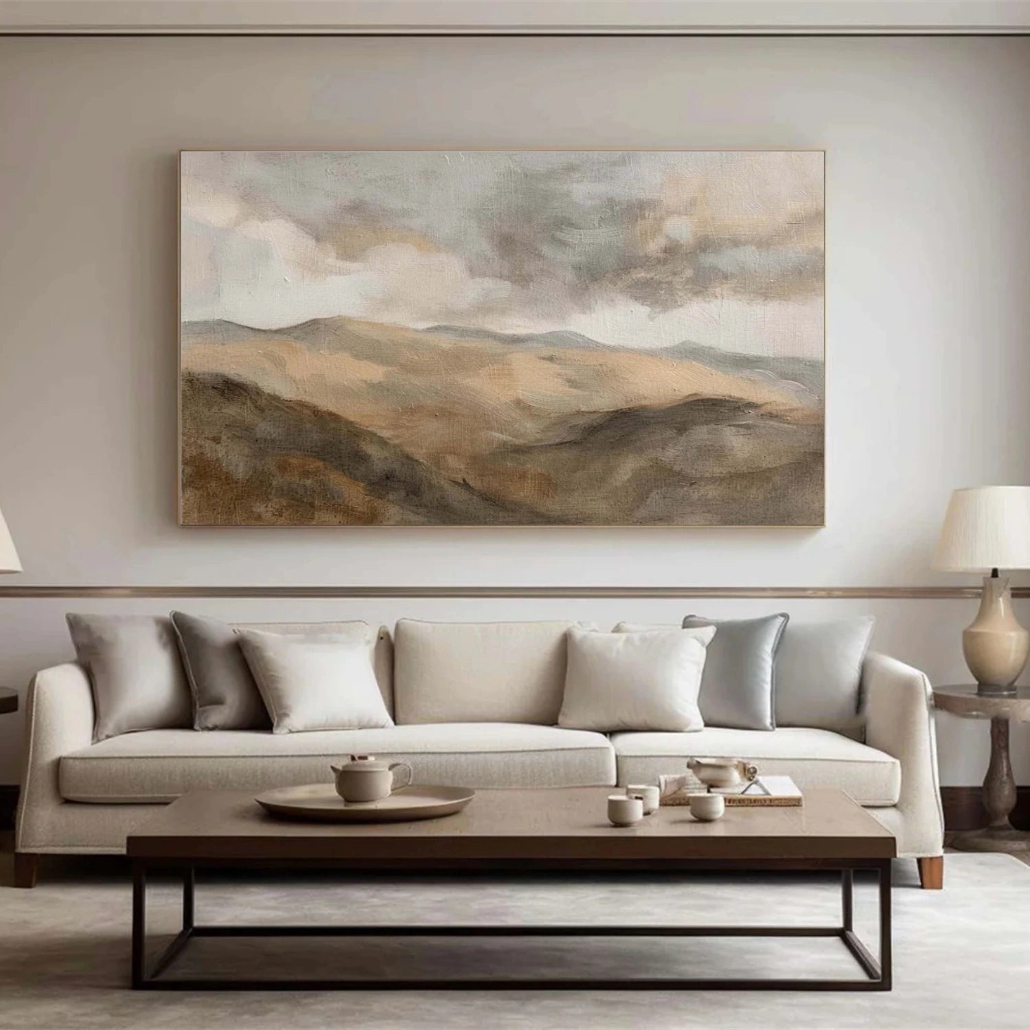 Abstract Mountain Canvas Art #WT259