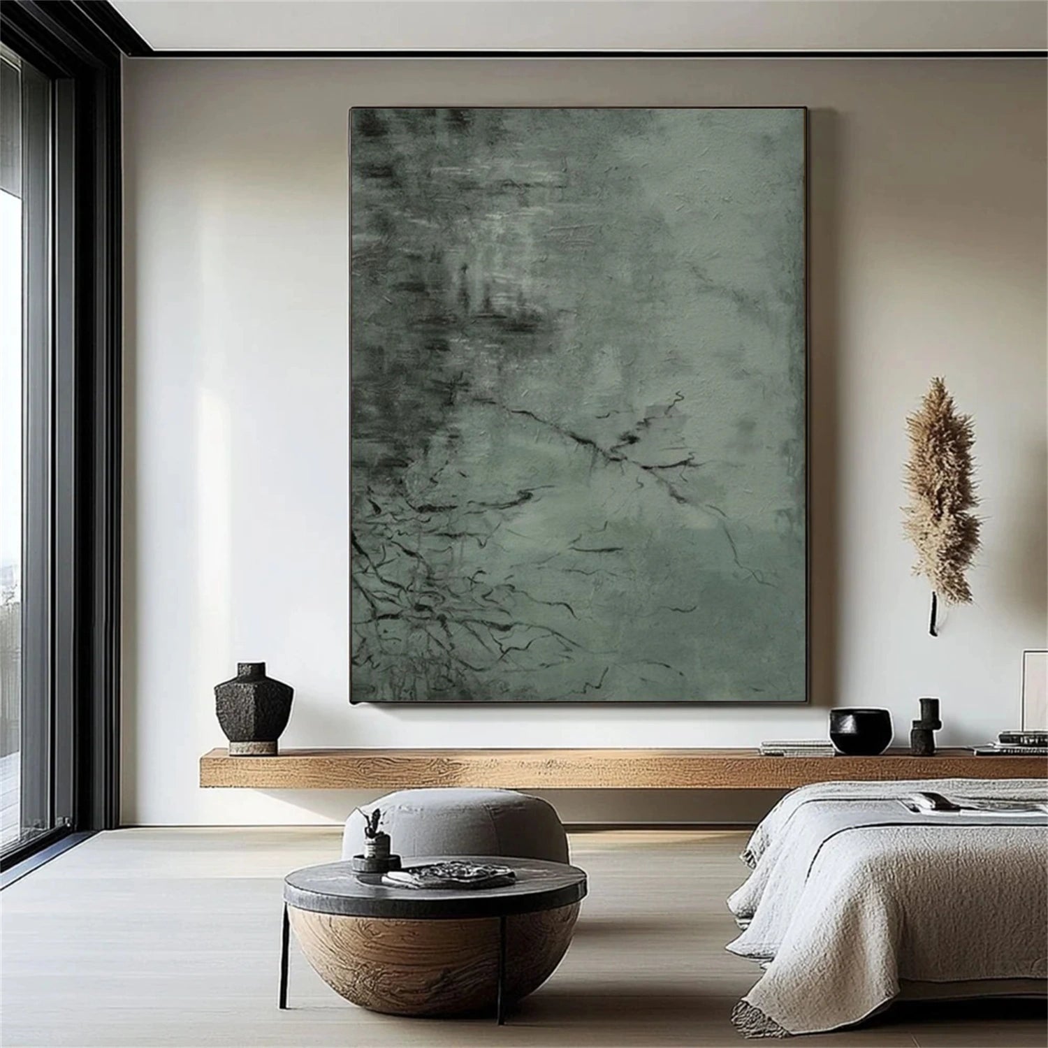 Green Abstract Wall Art #AW141