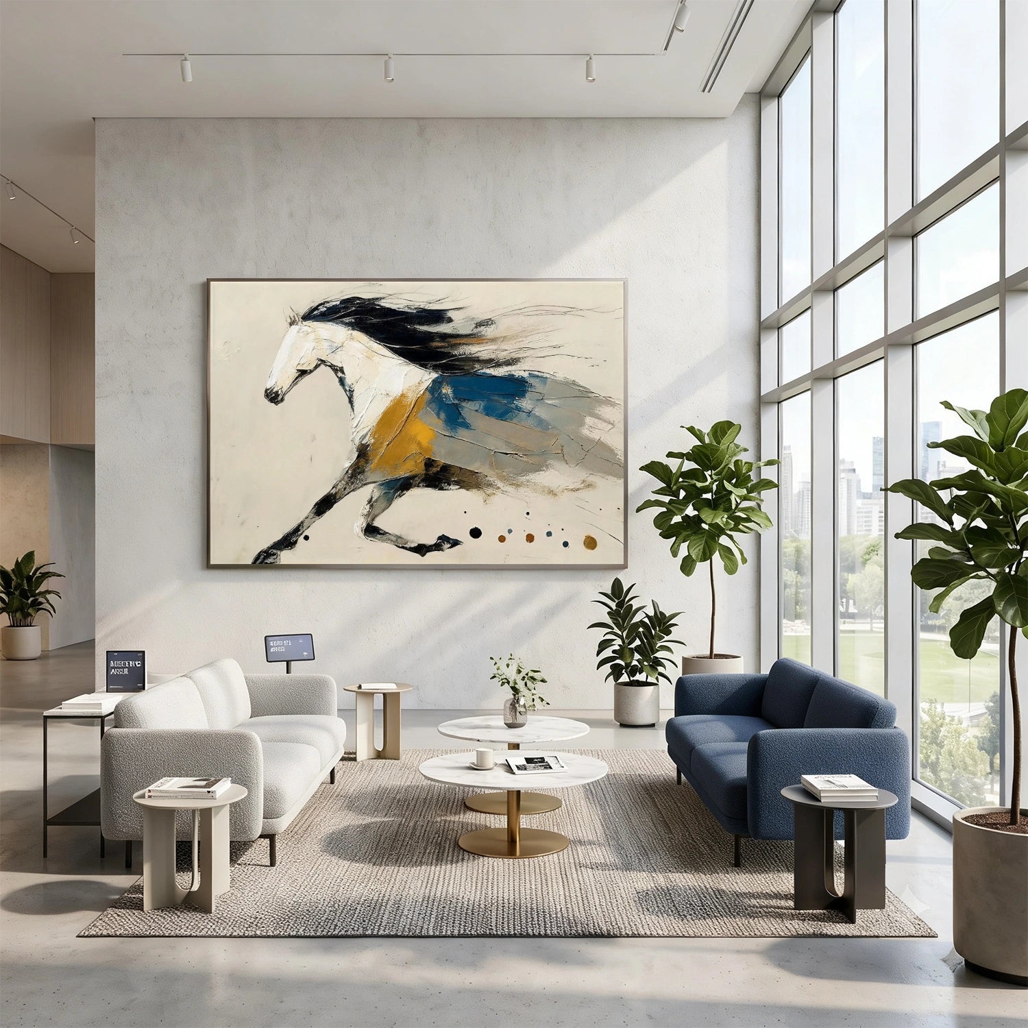 Abstract Animal Art Horse Wall Art #AT086