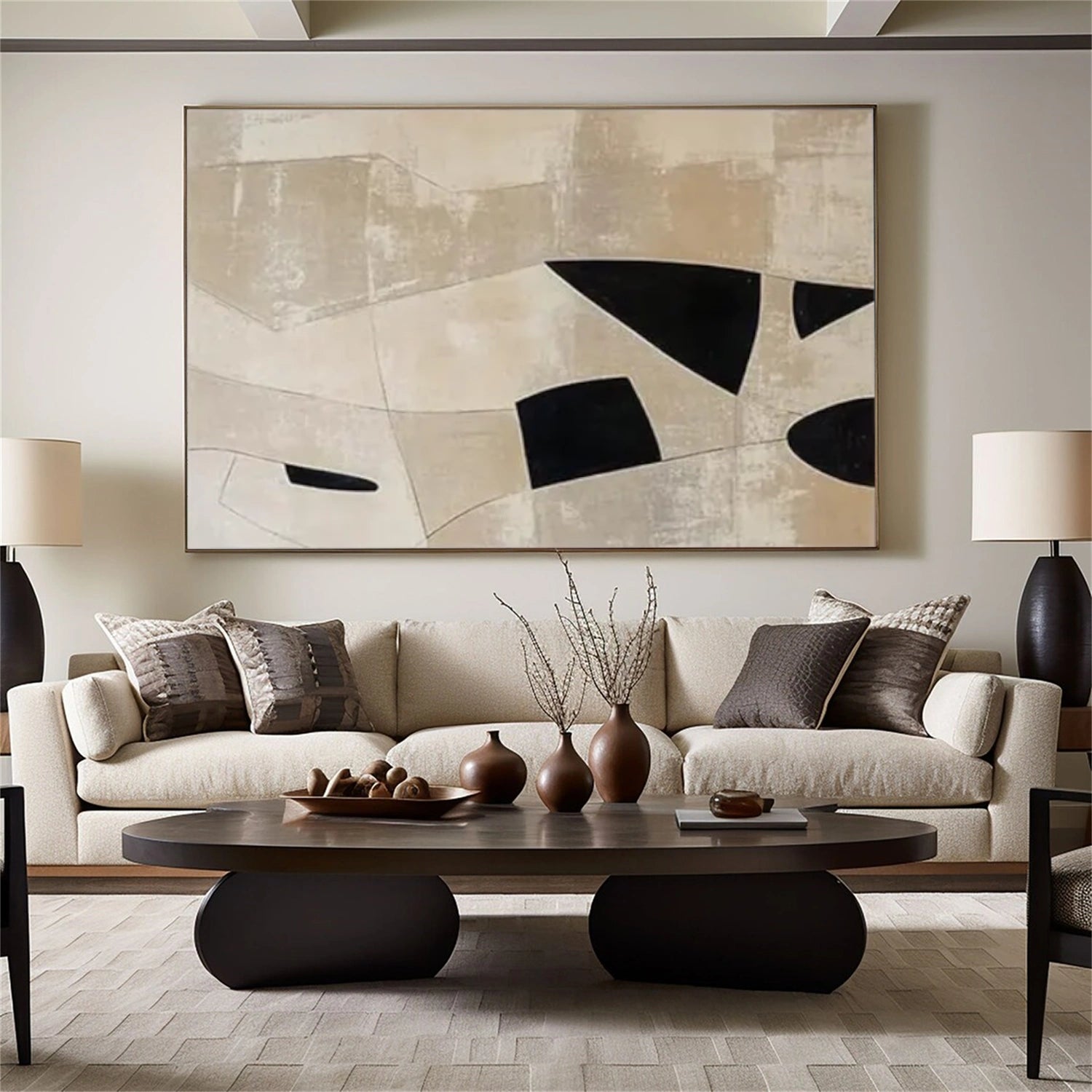 Wabi Sabi Abstract Canvas Art #WA214