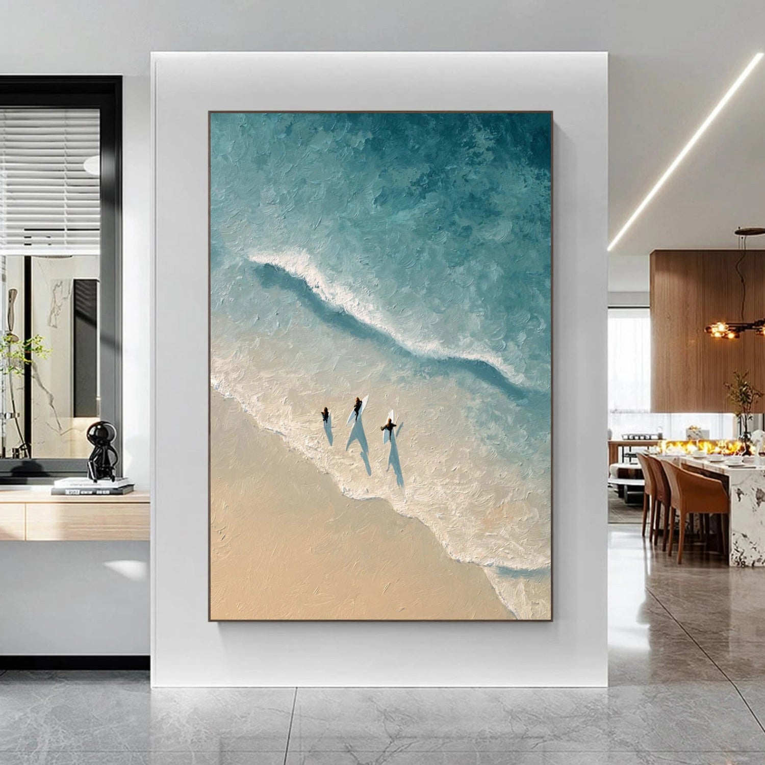 Sky And Ocean Abstract Wall Art #SO406