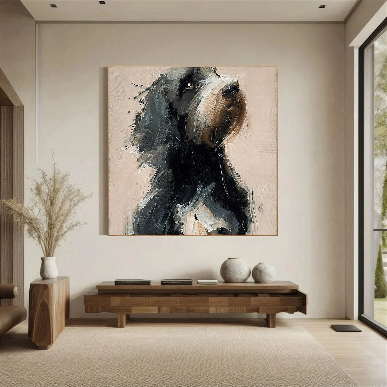 Abstract Animal Art Dog Wall Art #AT082