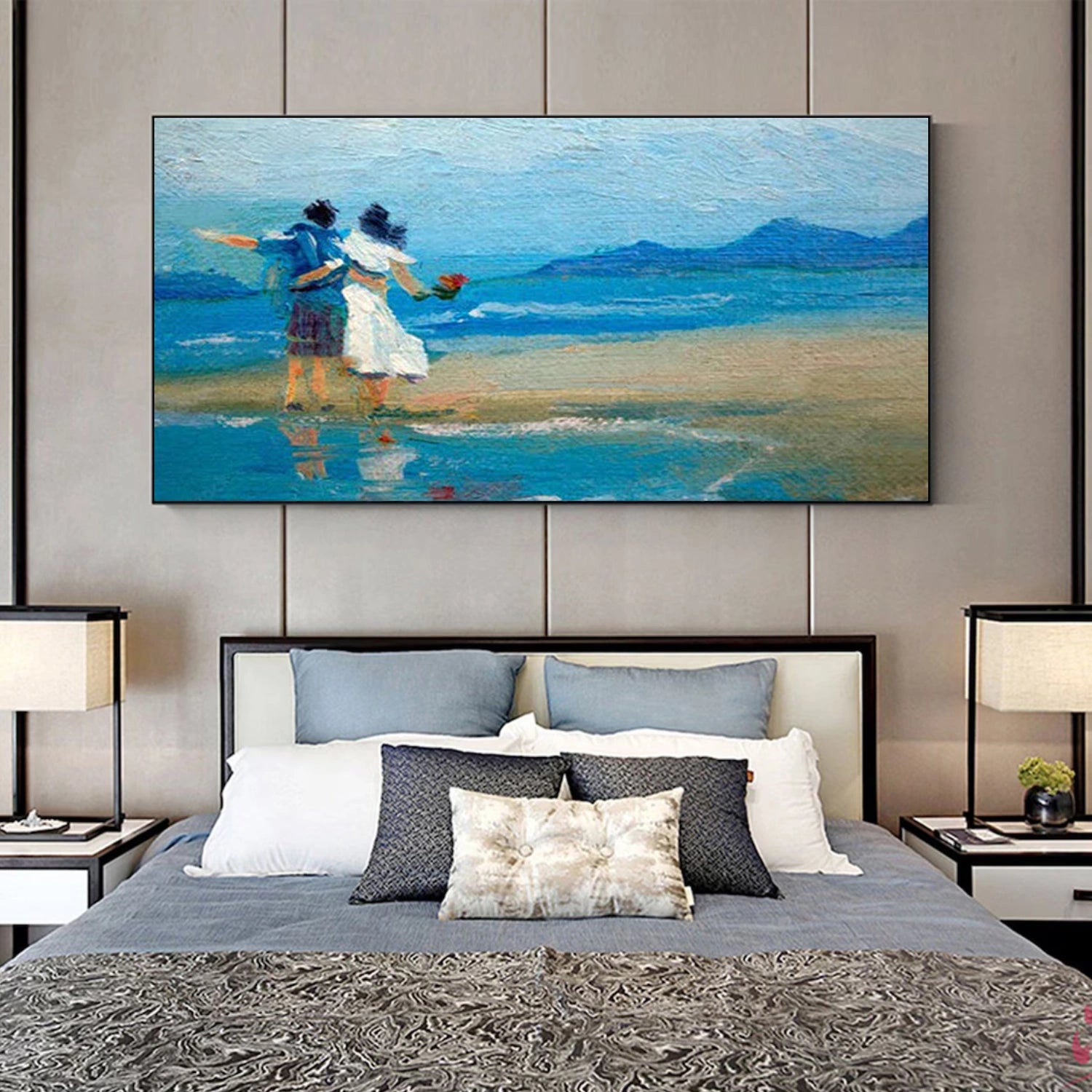 Sky And Ocean Abstract Wall Art #SO418