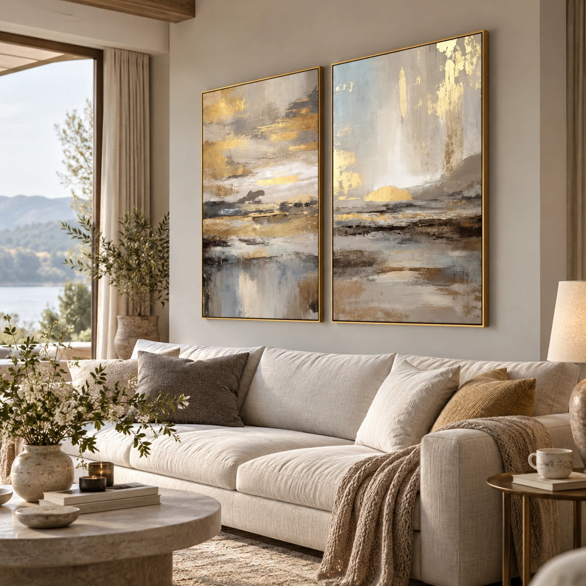 Abstract Wall Art Set of 2 #AW289