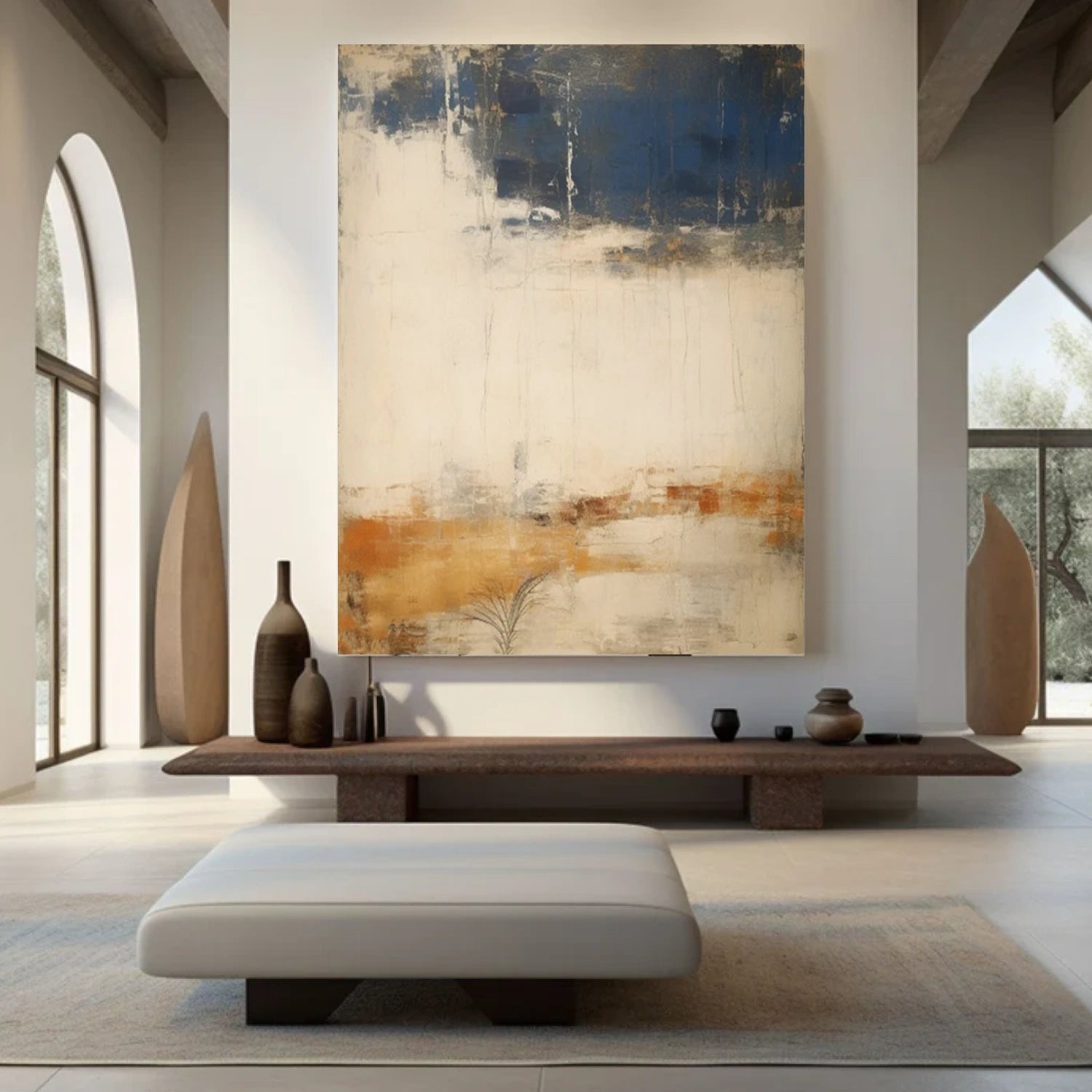 Wabi Sabi Abstract Canvas Art #WA227