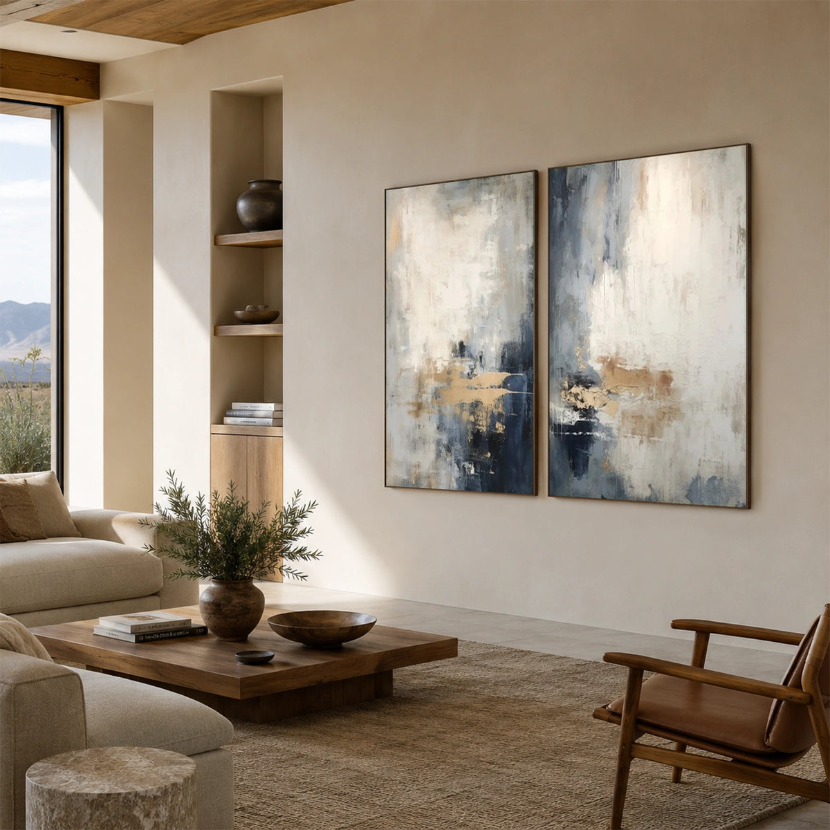 Abstract Wall Art Set of 2 #AW287