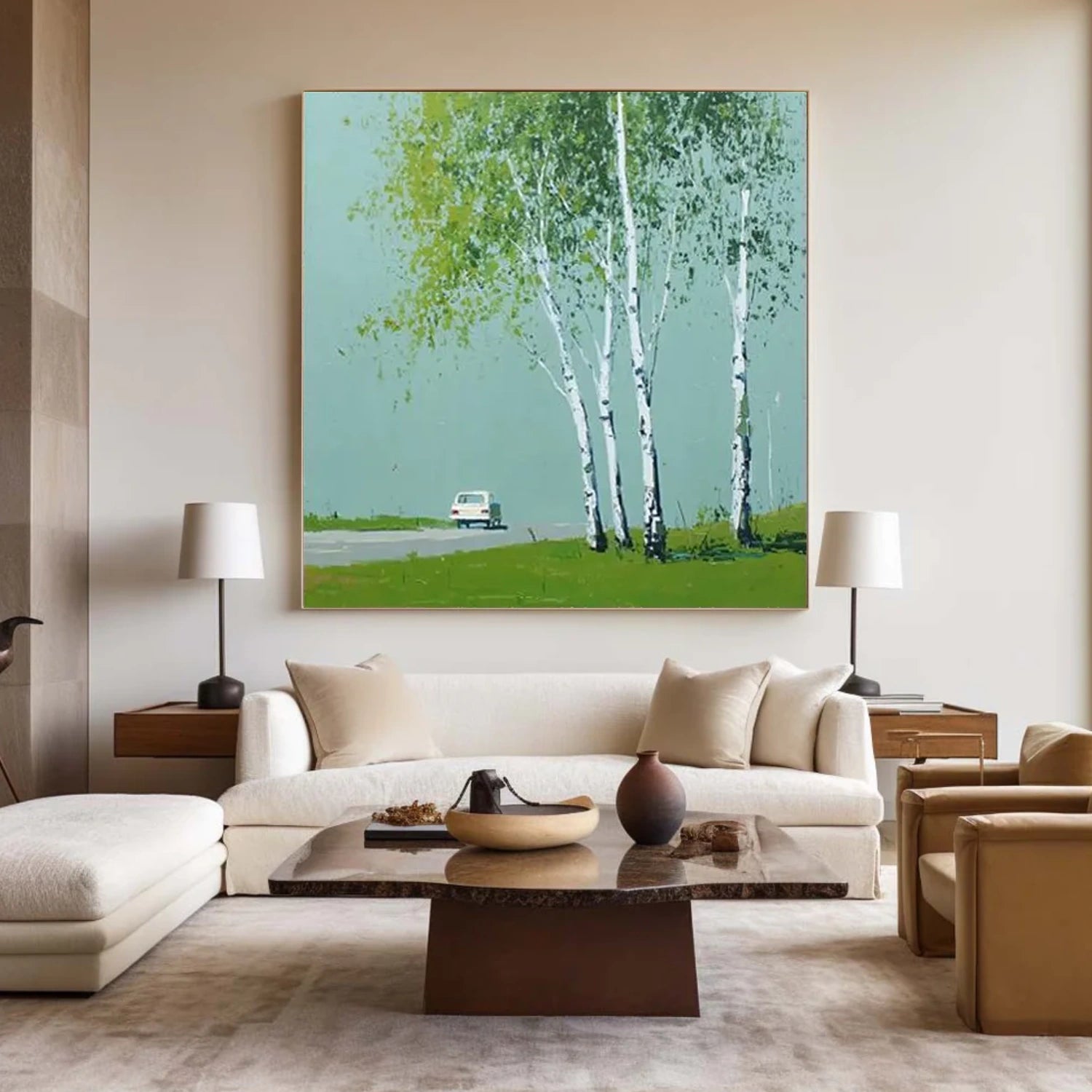 Tree And Flower Abstract Wall Art #TF164
