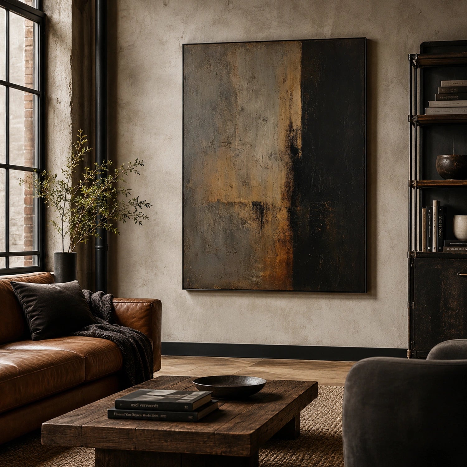 Wabi Sabi Abstract Canvas Art #WA264
