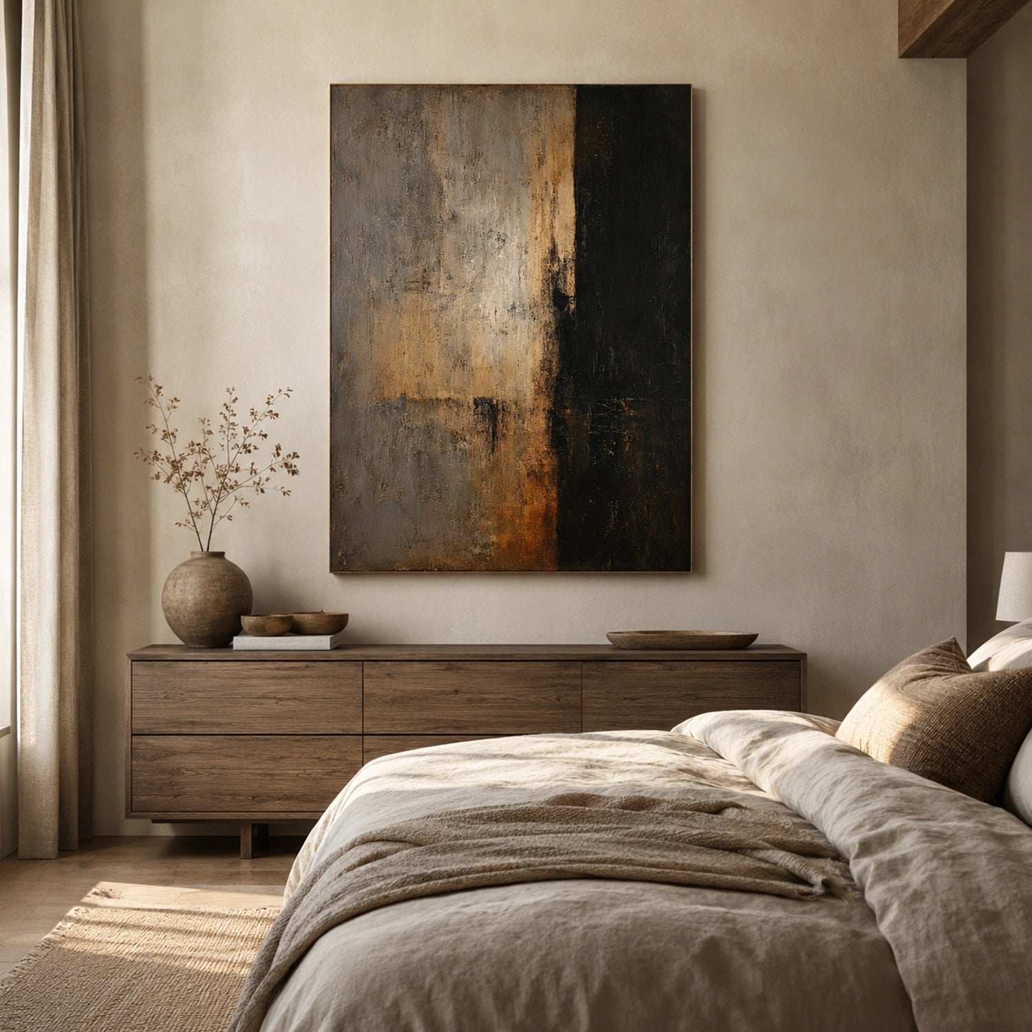 Wabi Sabi Abstract Canvas Art #WA264