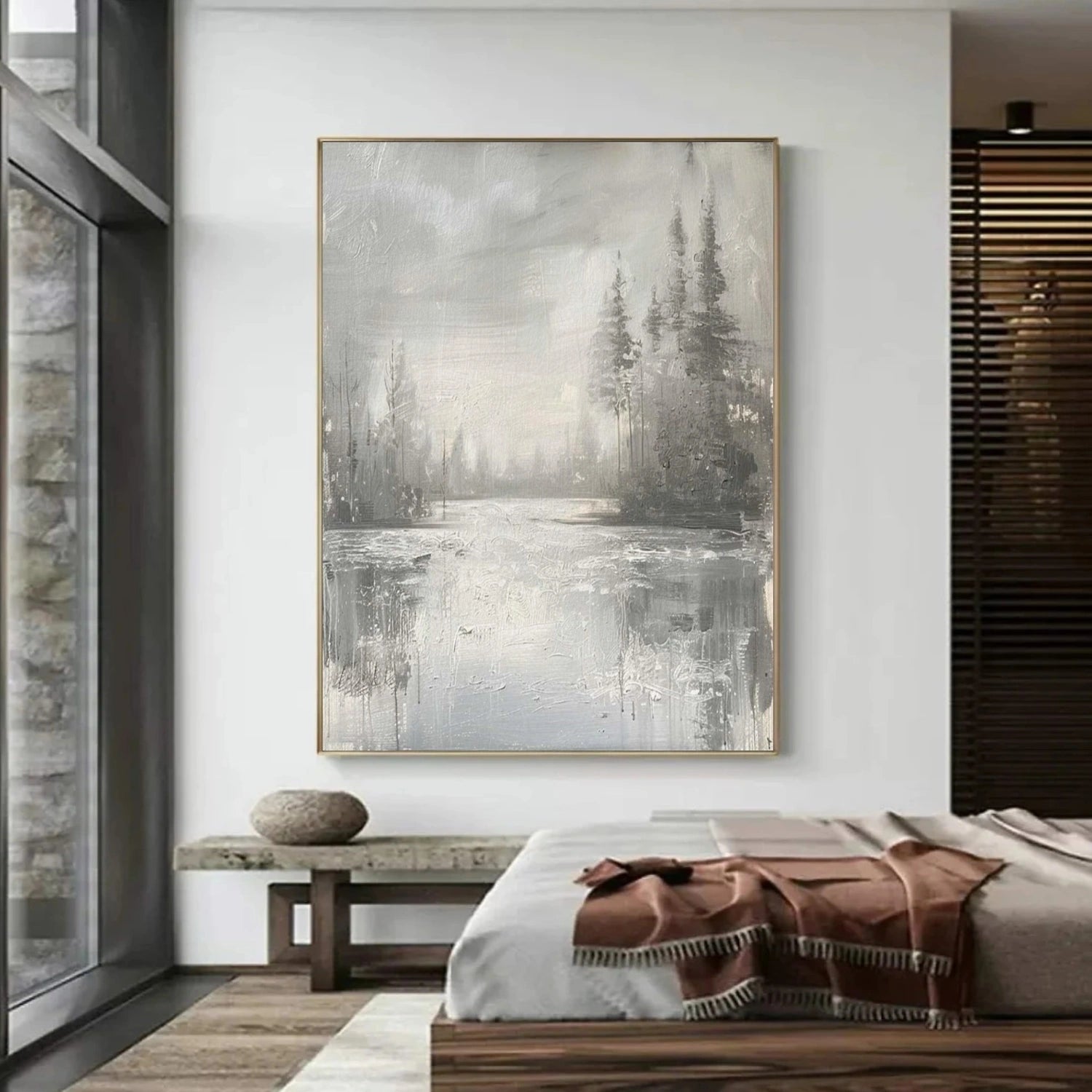 Tree And Flower Abstract Wall Art #TF151