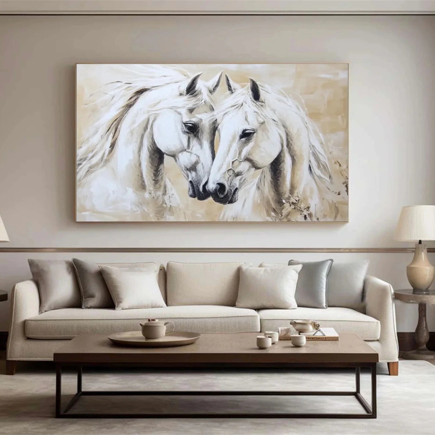 Abstract Animal Art Horse Wall Art #AT047