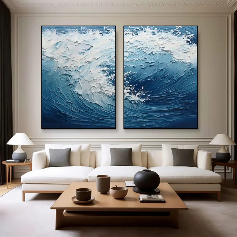 Sky And Ocean Painting Set of 2 #SO160