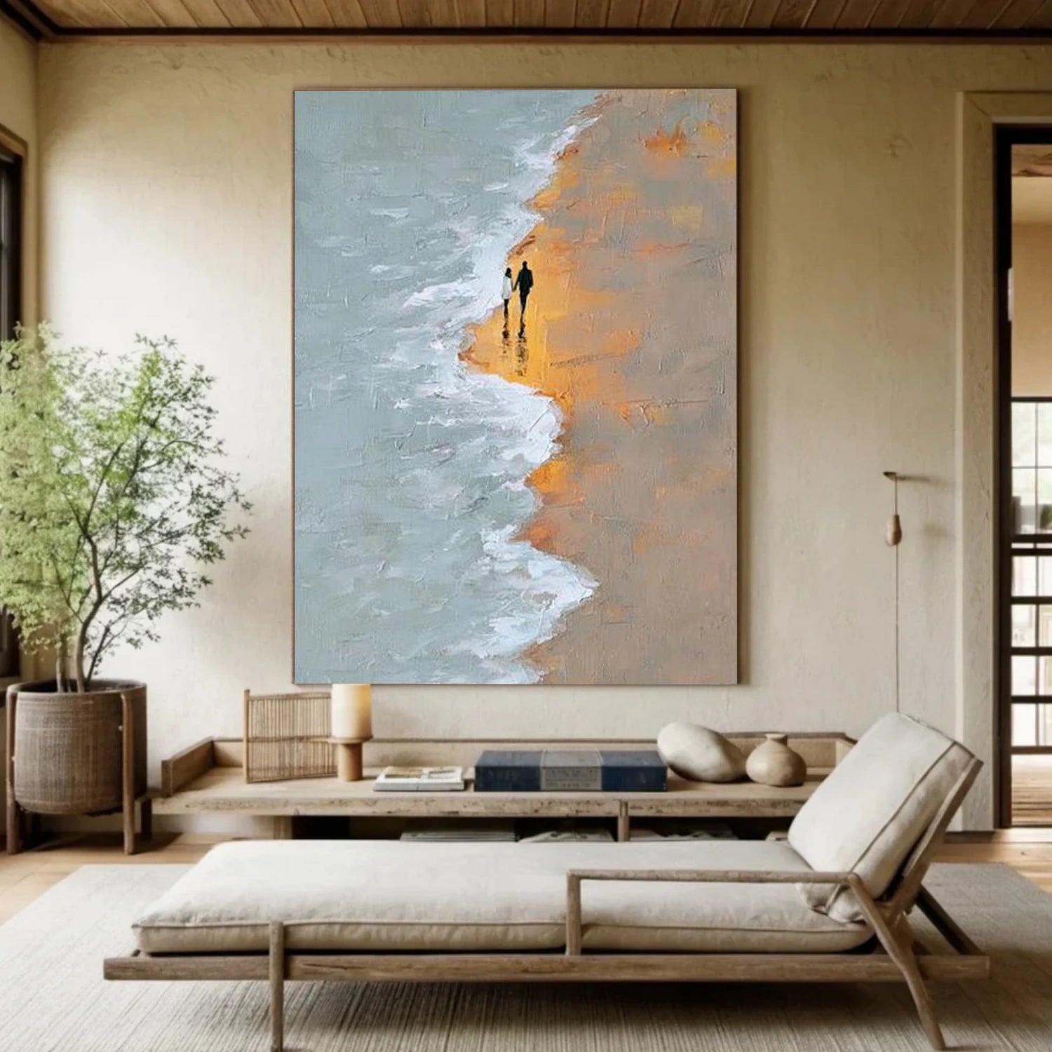Sky And Ocean Abstract Wall Art #SO395