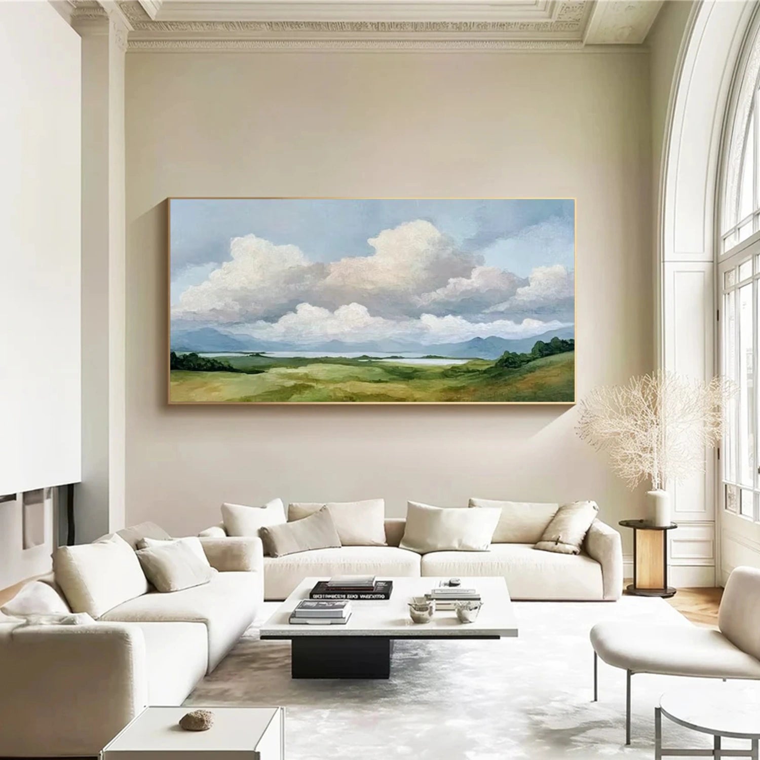 Sky And Ocean Abstract Wall Art #SO356