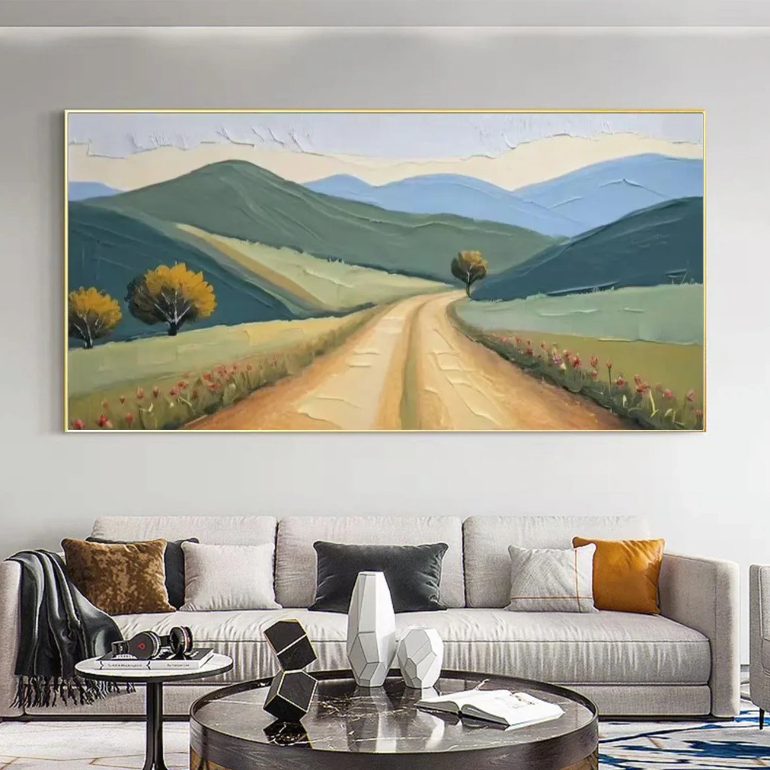 Abstract Mountain Textured Wall Art #WT232