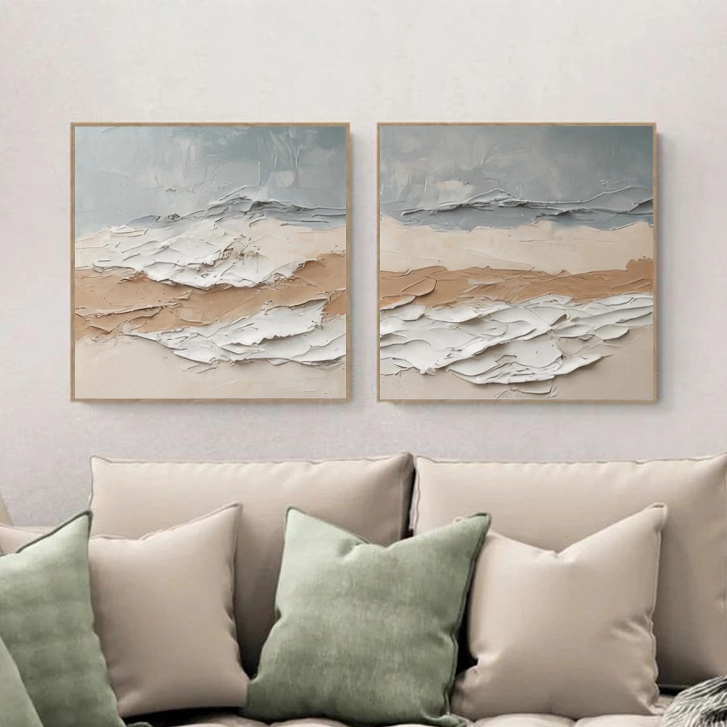 Abstract Textured Wall Art Set of 2 #AW234