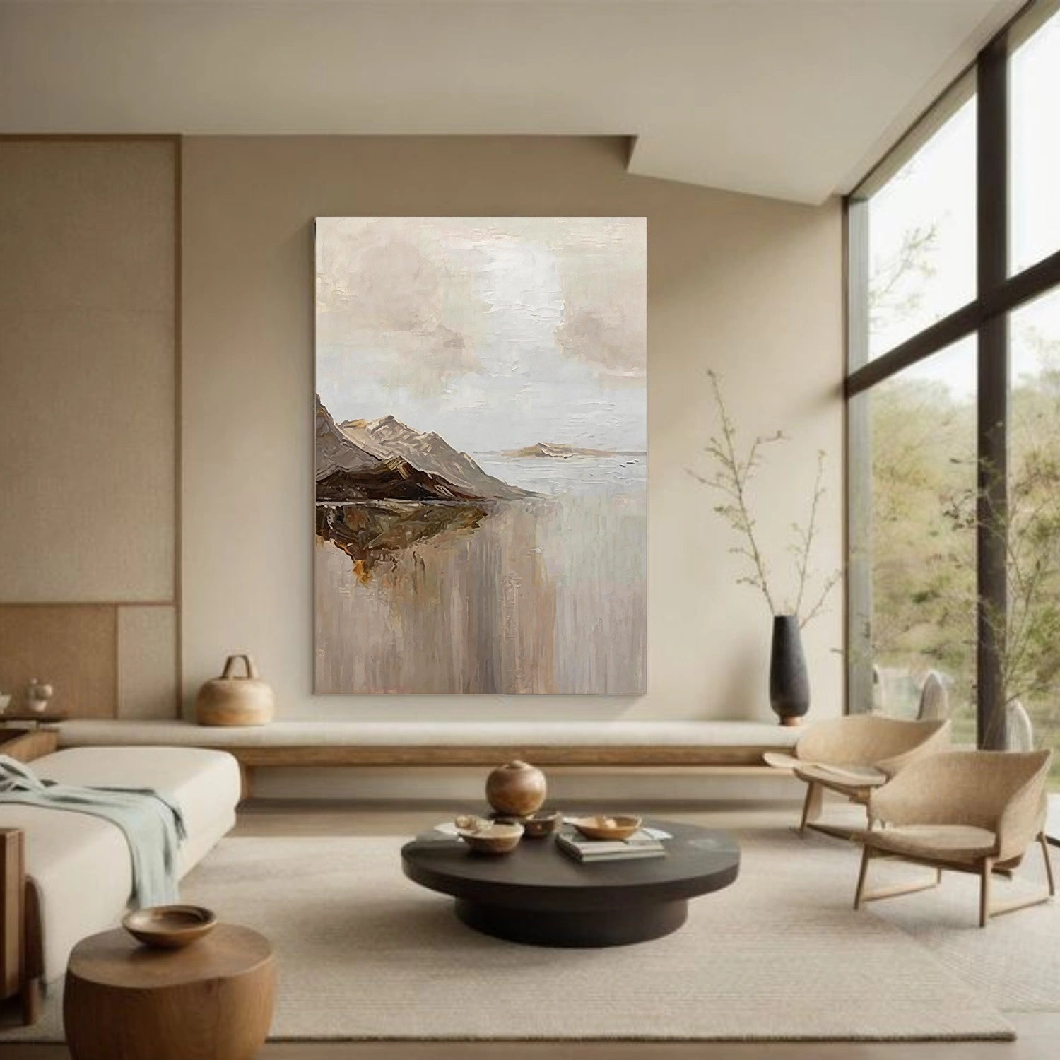 Abstract Mountain Canvas Art #WT260