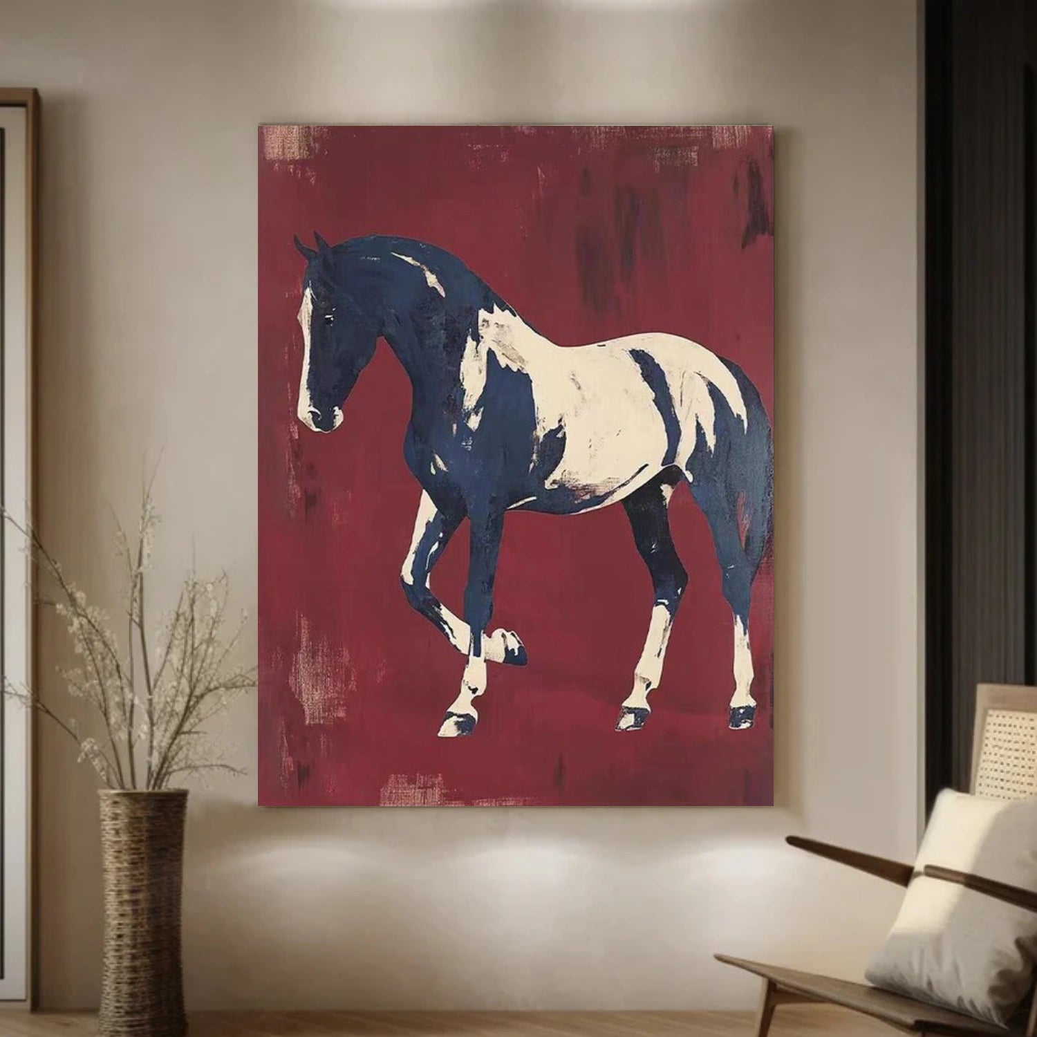Abstract Animal Horse Wall Art #AT068