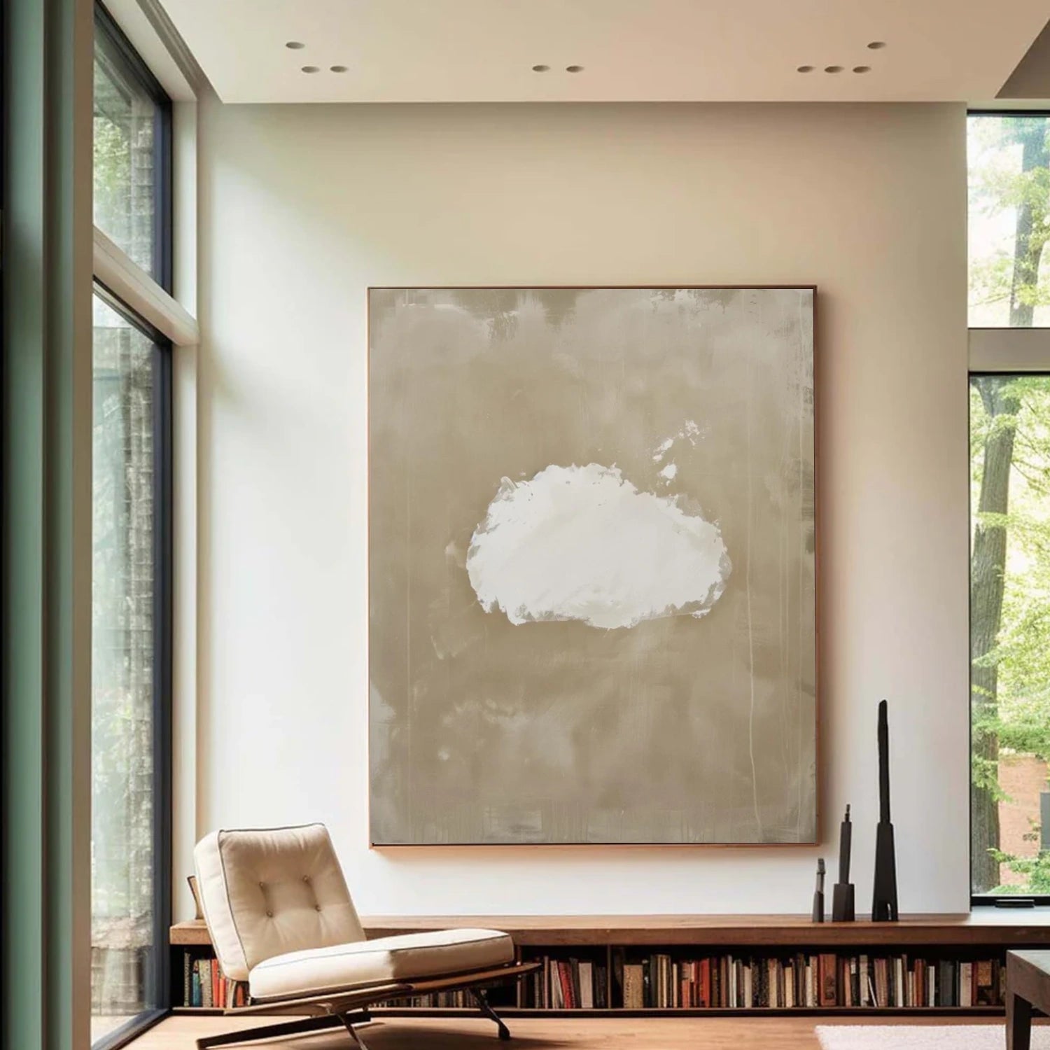 Sky And Ocean Abstract Wall Art #SO337