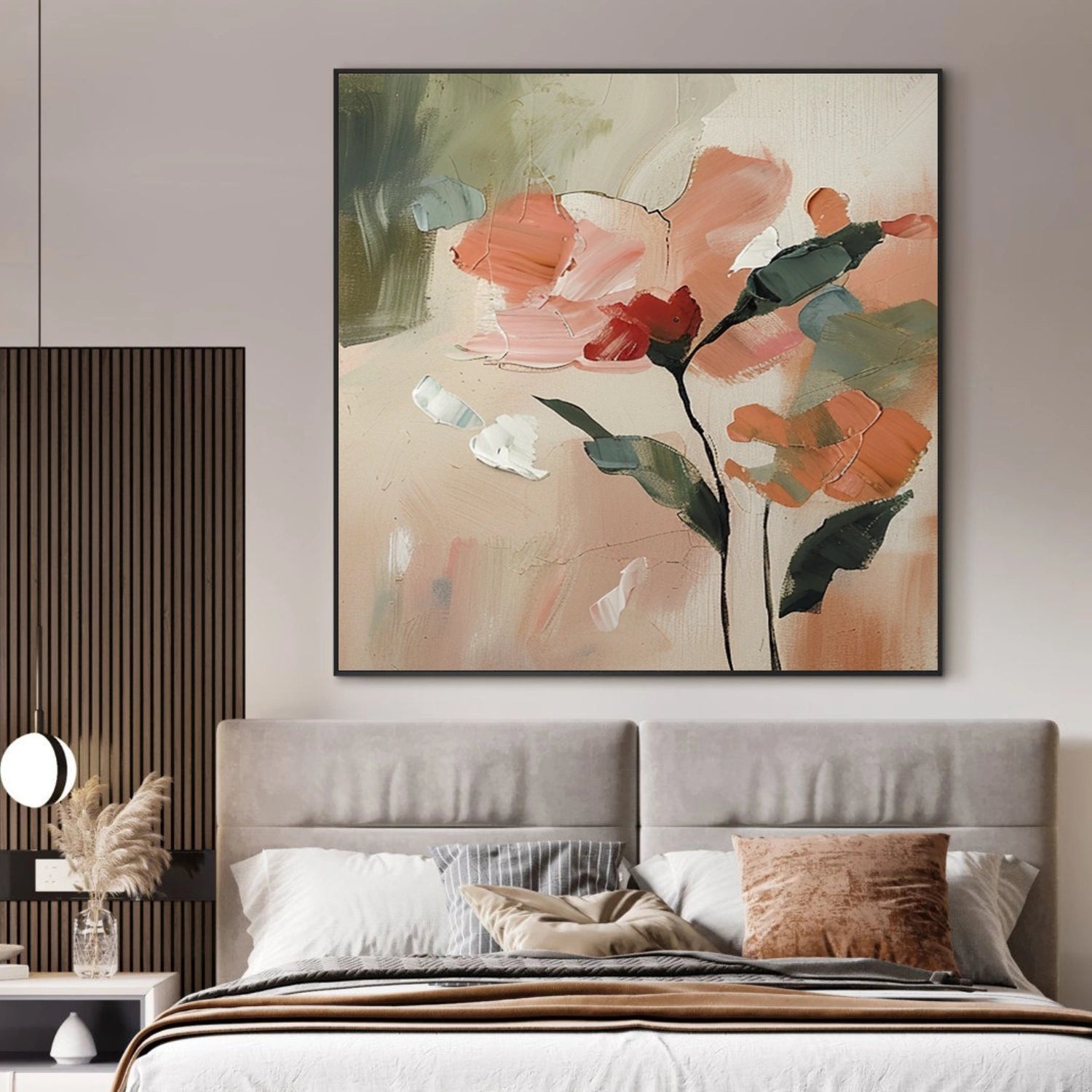 Tree And Flower Abstract Wall Art #TF183