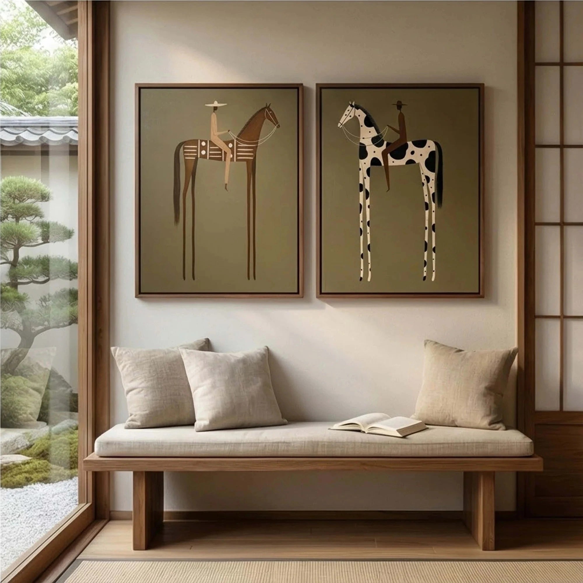 Vintage Americana Art Set of 2 #VA005