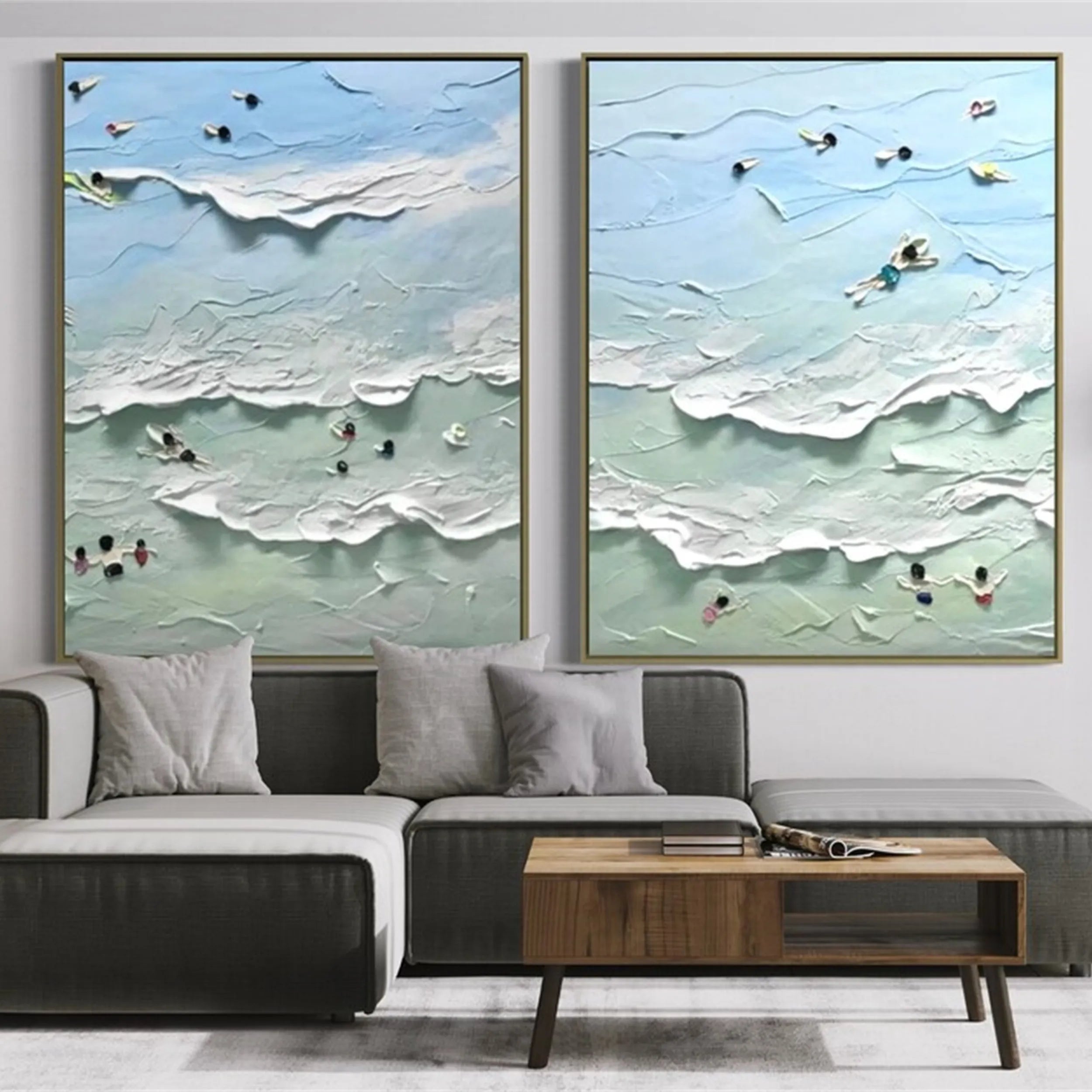 Sky And Ocean Painting Set of 2 #SO133