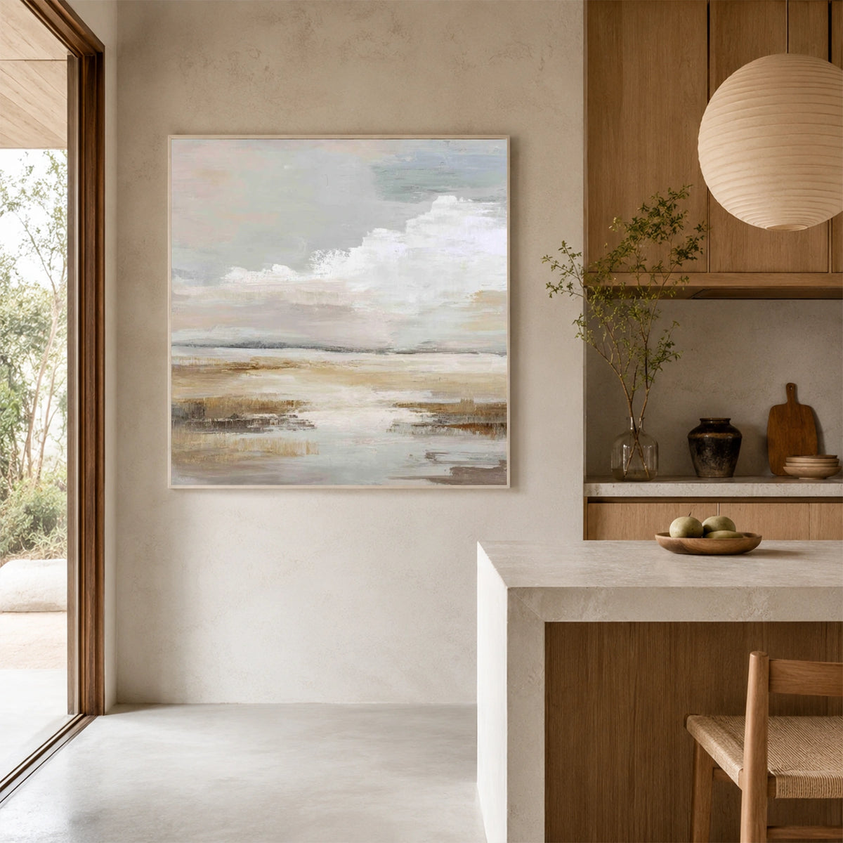 Sky And Ocean Abstract Wall Art #SO463