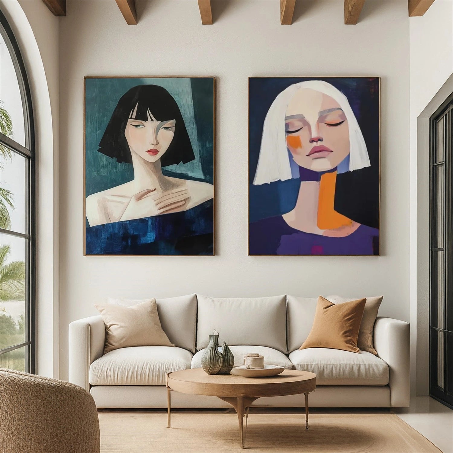 Abstract Portrait Wall Art #WP023