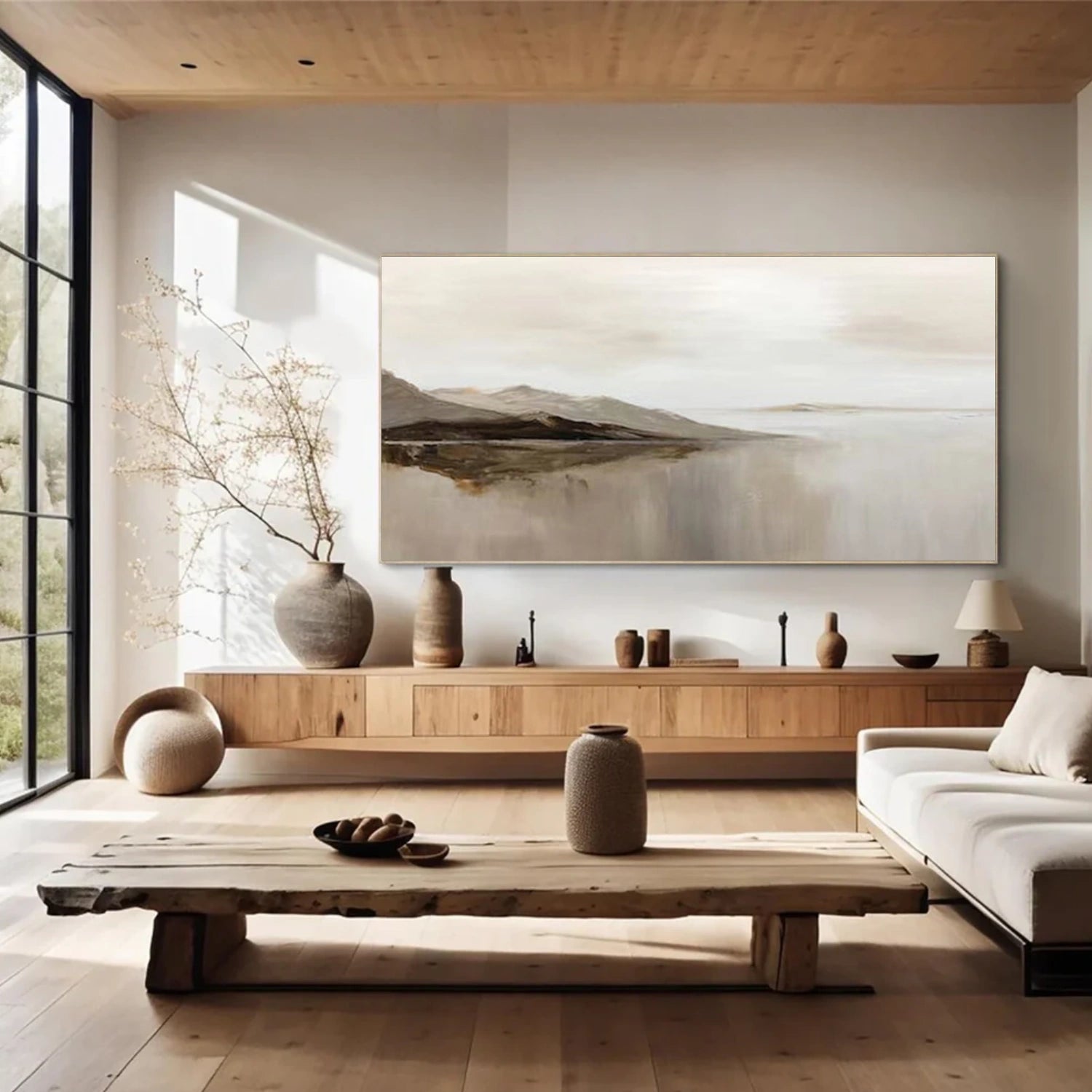 Abstract Mountain Canvas Art #WT256