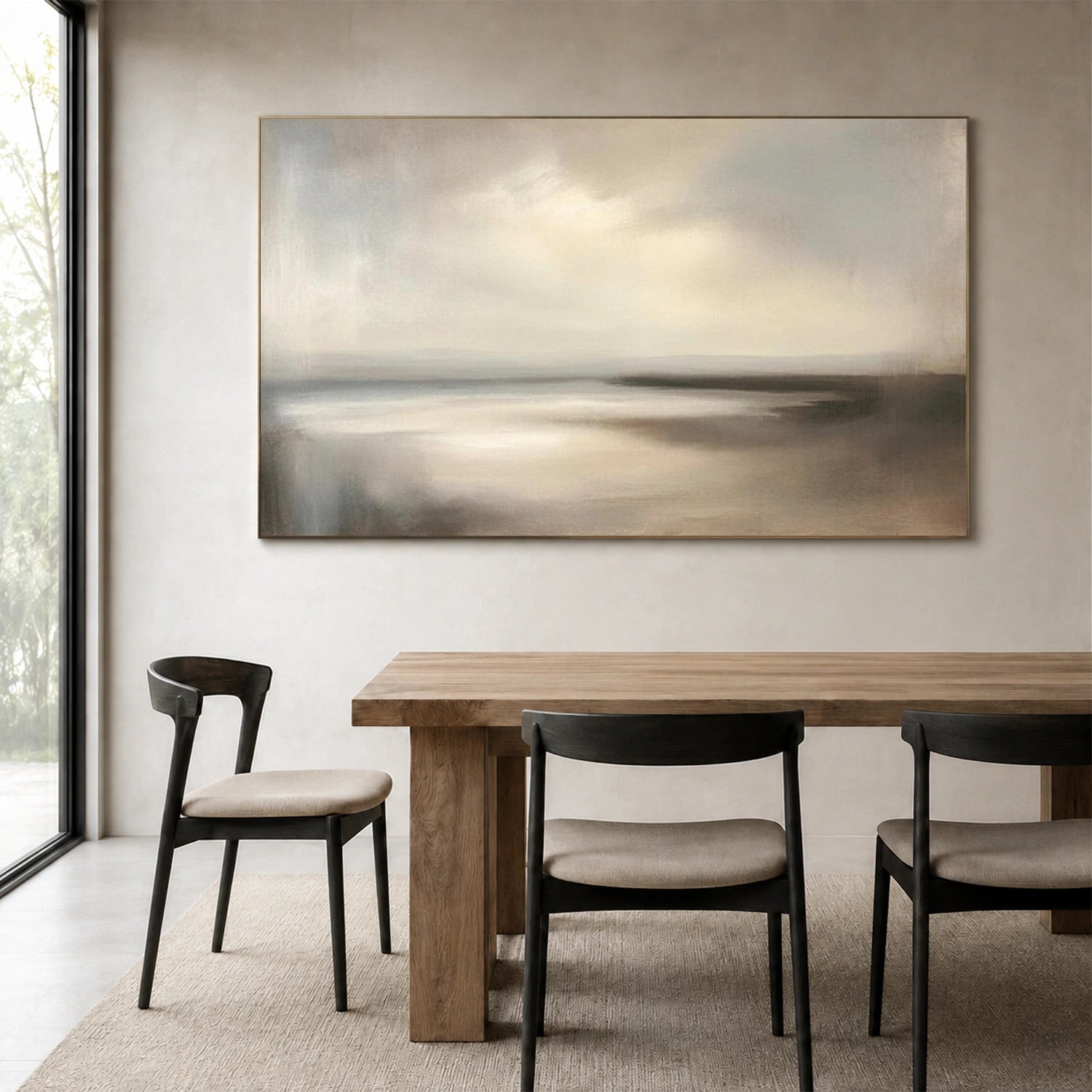 Sky And Ocean Abstract Wall Art #SO444