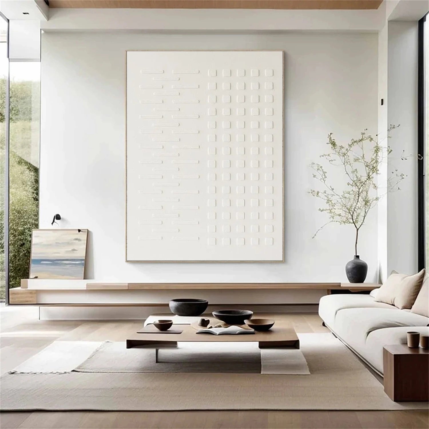 White Minimalist Wall Art #WT244