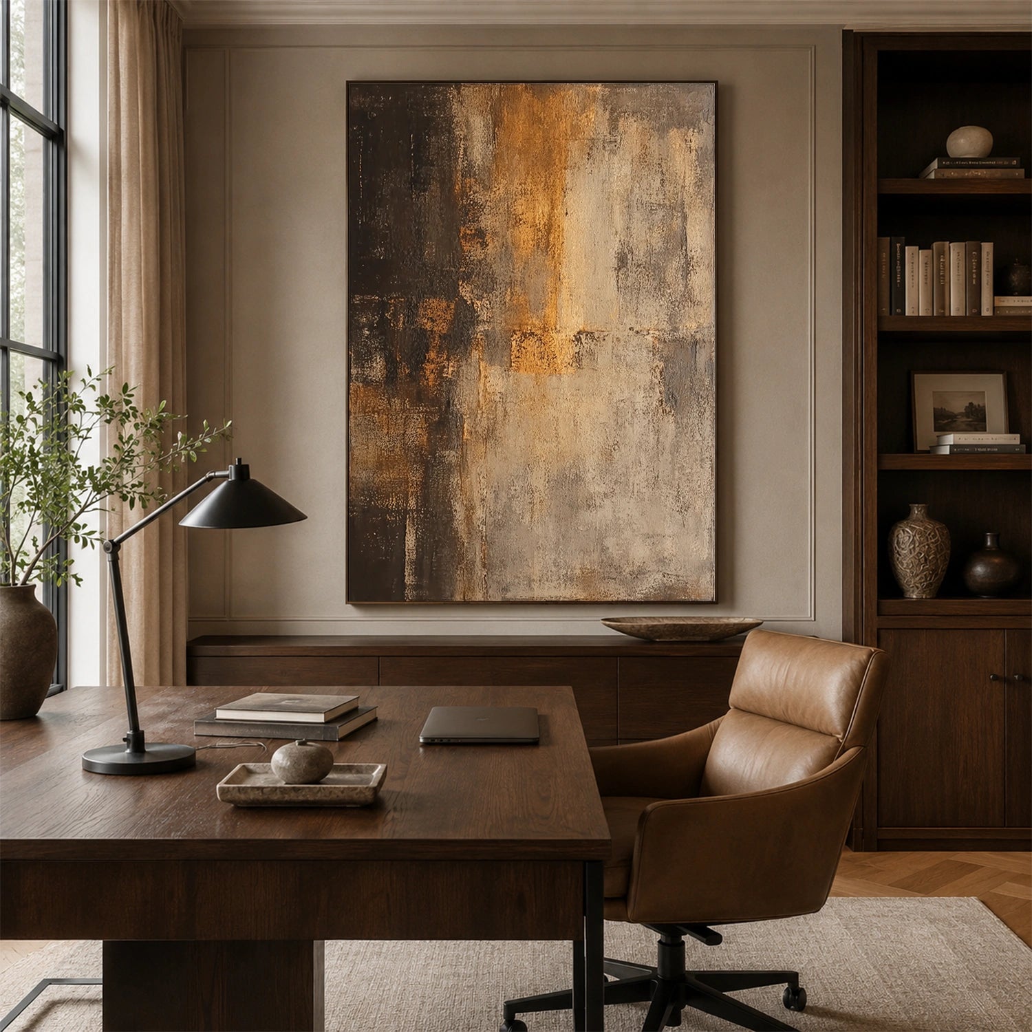Wabi Sabi Abstract Canvas Art #WA263