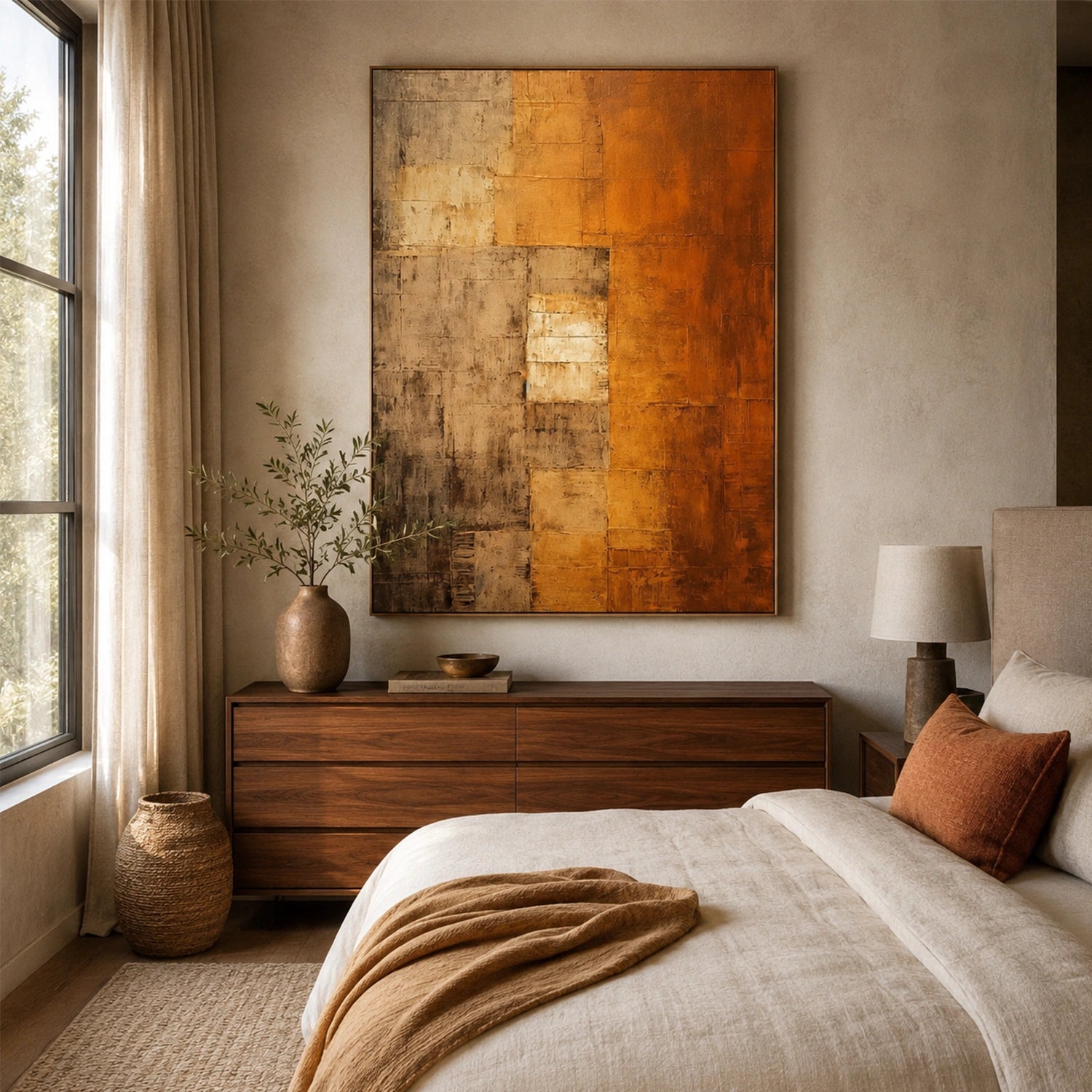 Wabi Sabi Abstract Canvas Art #WA277