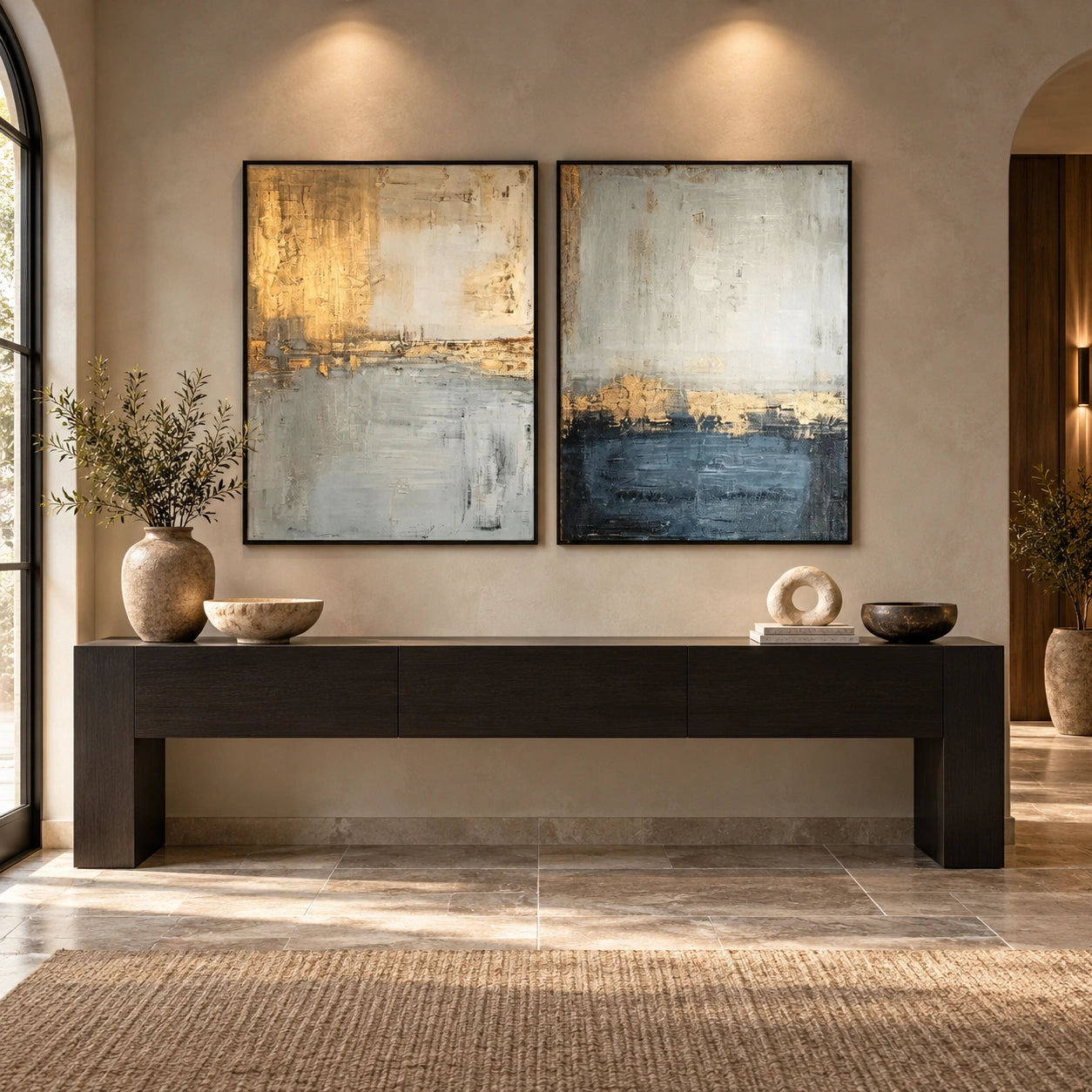 Abstract Wall Set of 2 Art #AW261