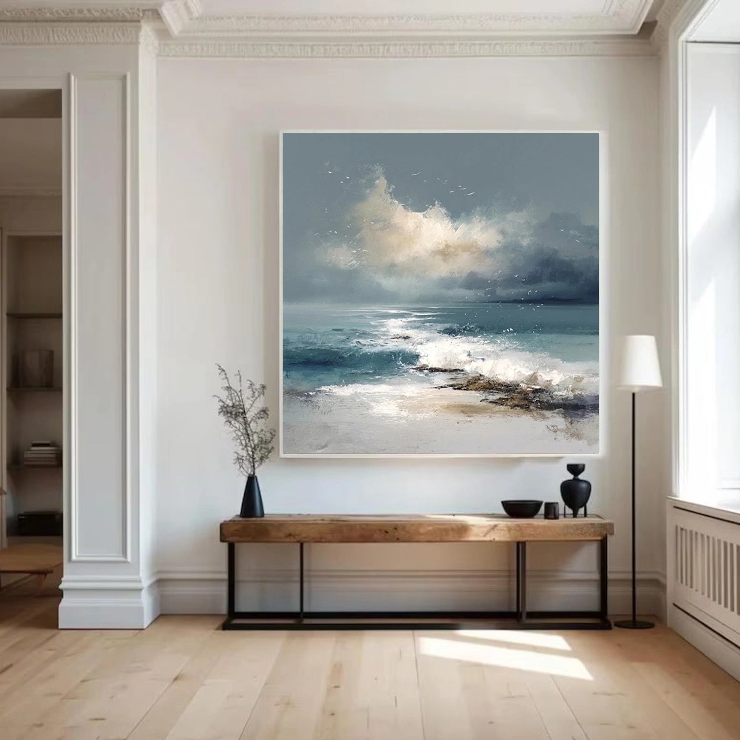 Sky And Ocean Abstract Wall Art #SO414