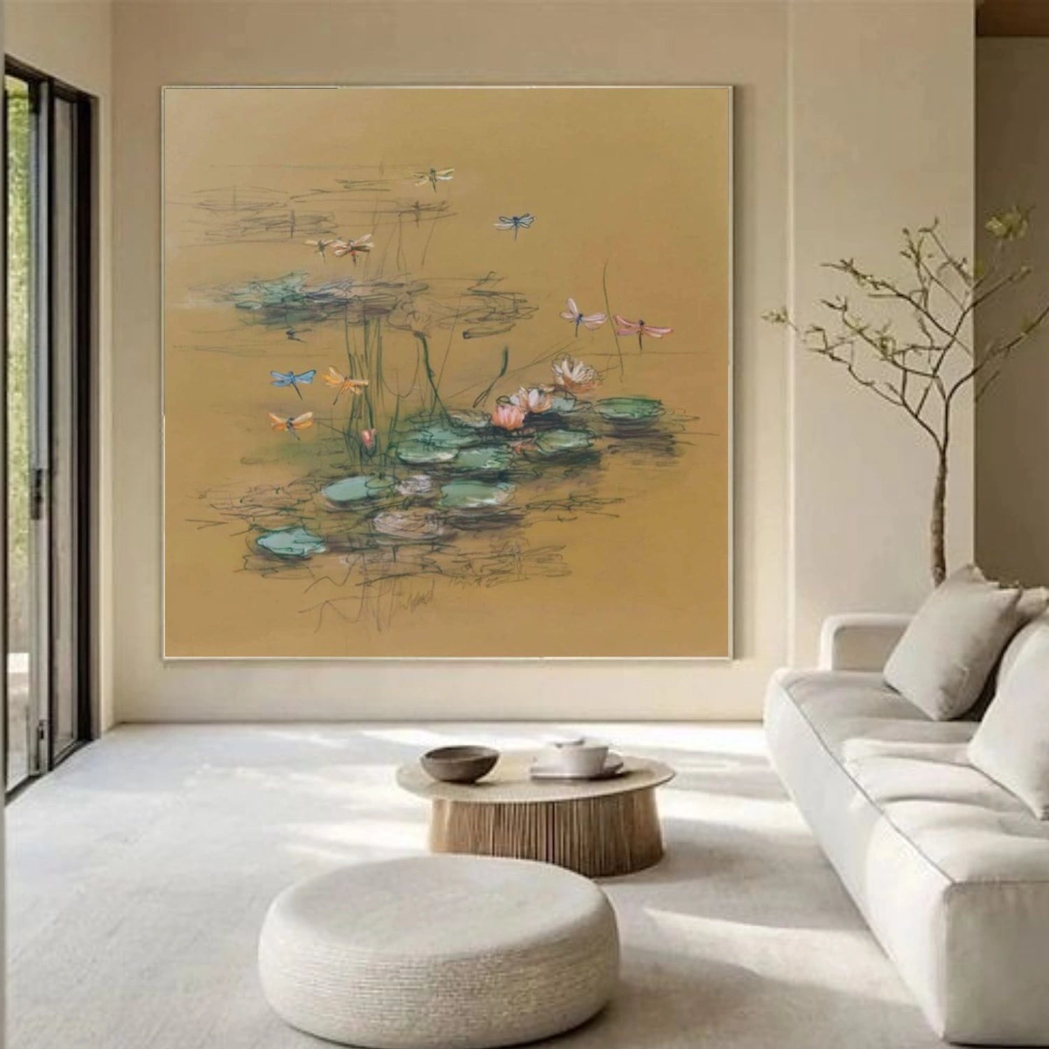 Tree And Flower Abstract Wall Art #TF149