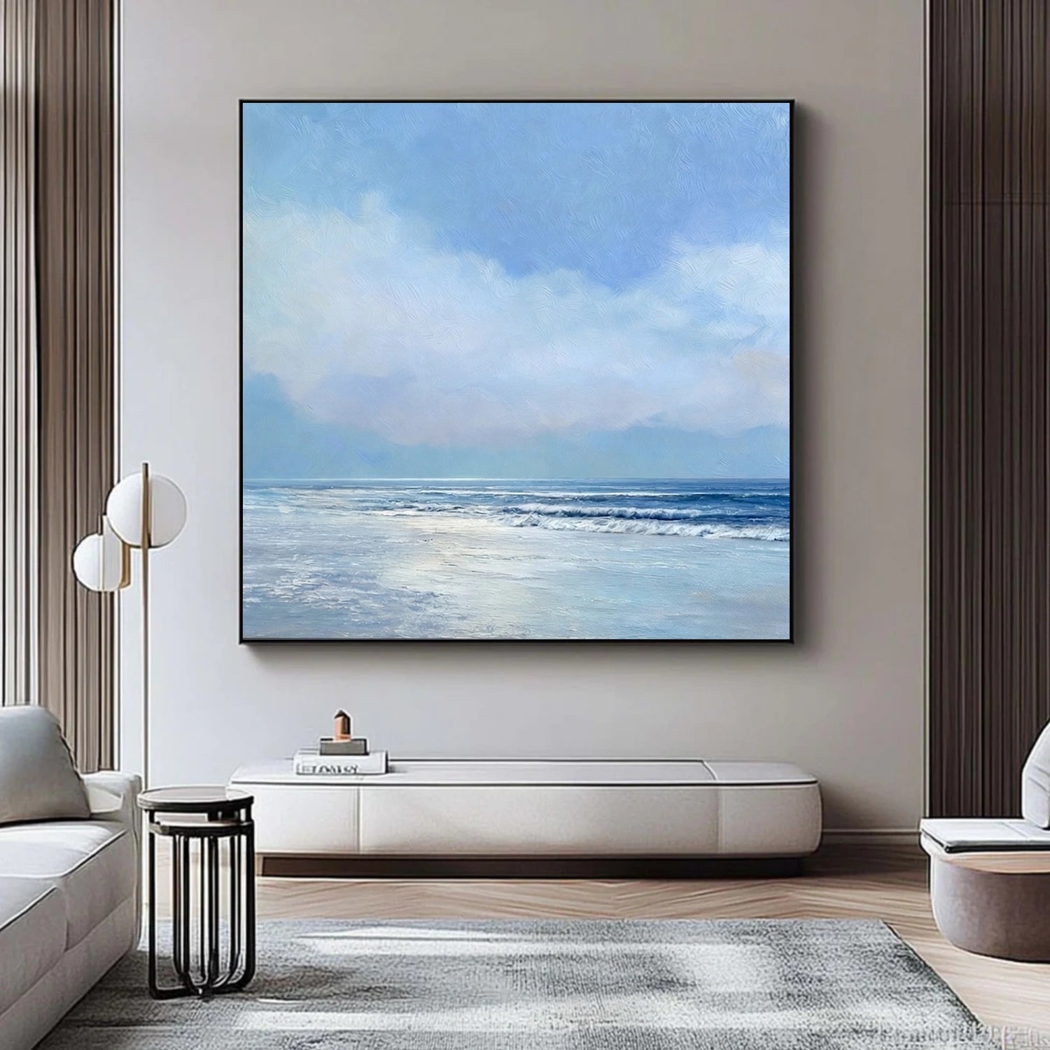 Sky And Ocean Abstract Wall Art #SO416