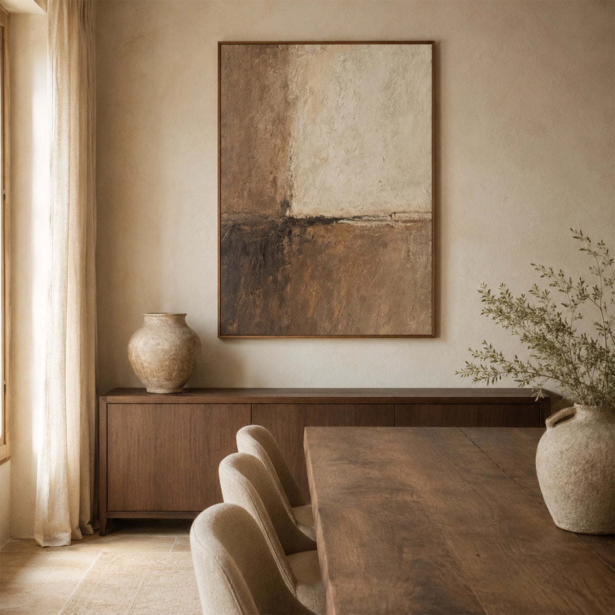 Wabi Sabi Abstract Canvas Art #WA274