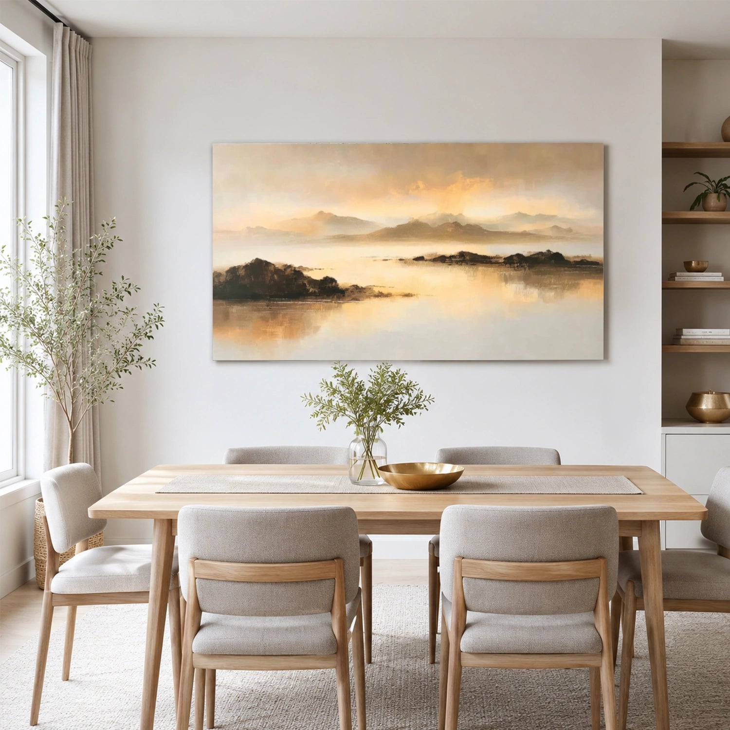 Abstract Mountain Canvas Art #WT264