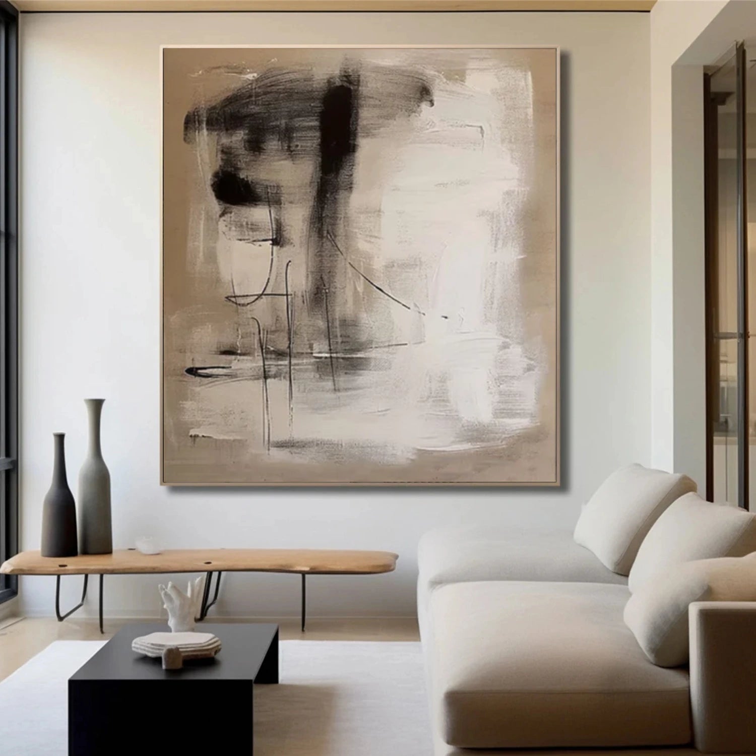 Wabi Sabi Abstract Canvas Art #WA223