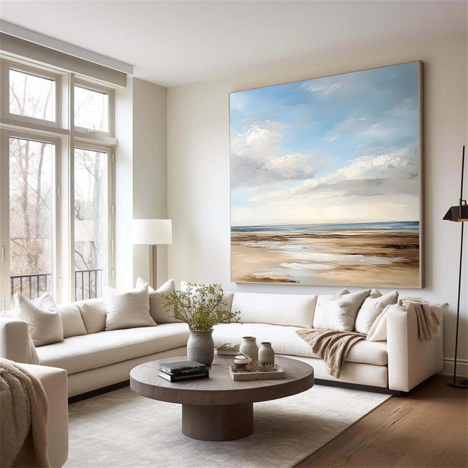 Sky And Ocean Abstract Wall Art #SO307