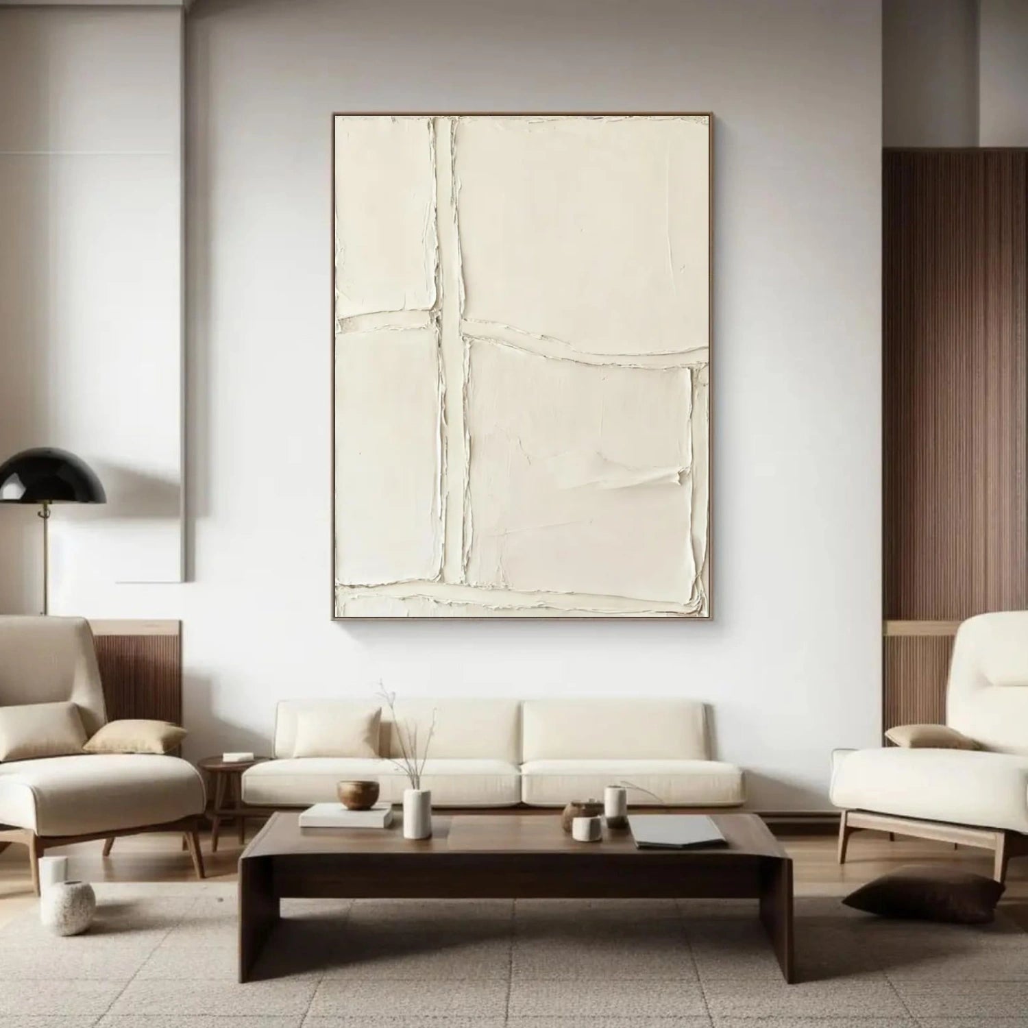 Beige Textured Minimalist Wall Art #WT205