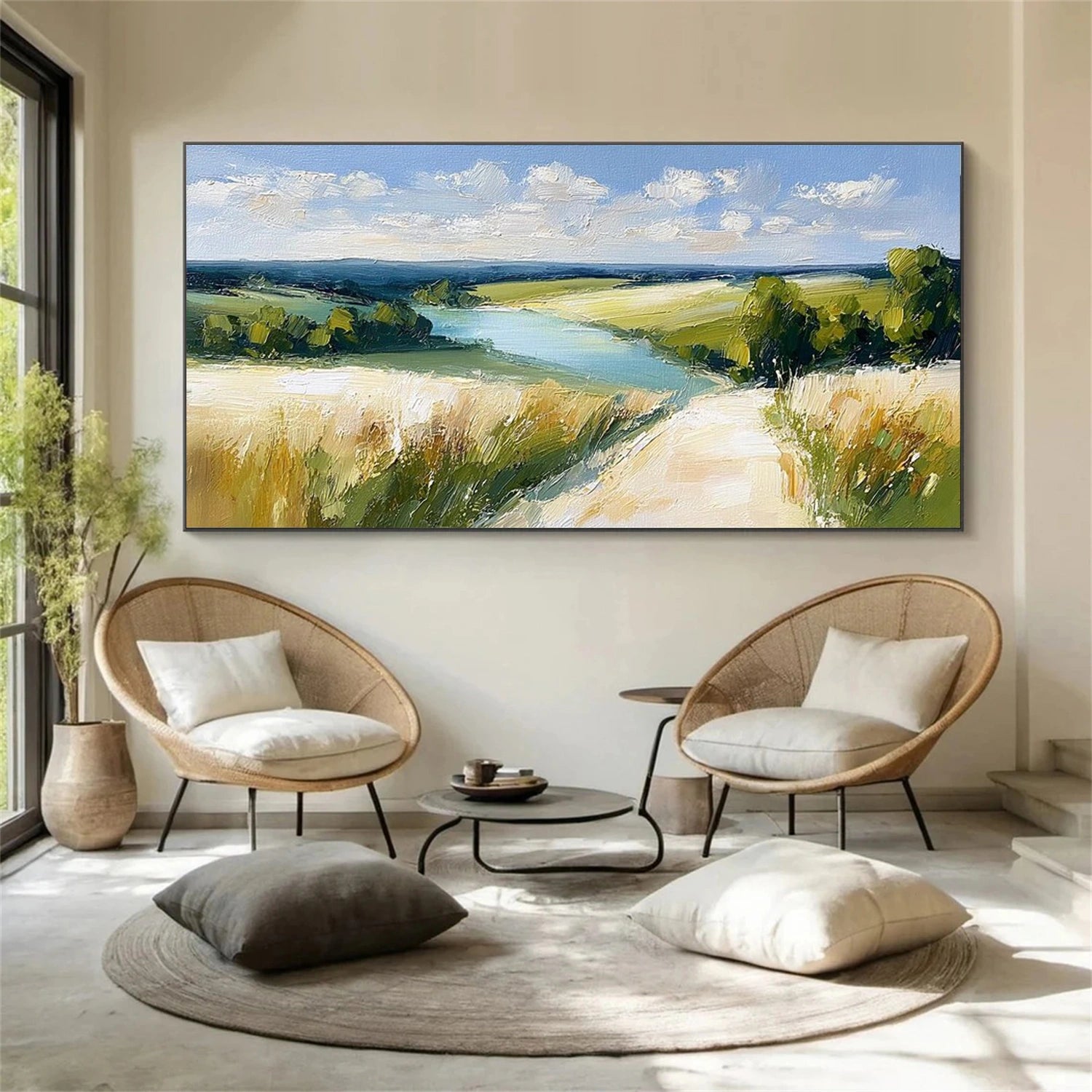 Tree And Flower Abstract Wall Art #TF200