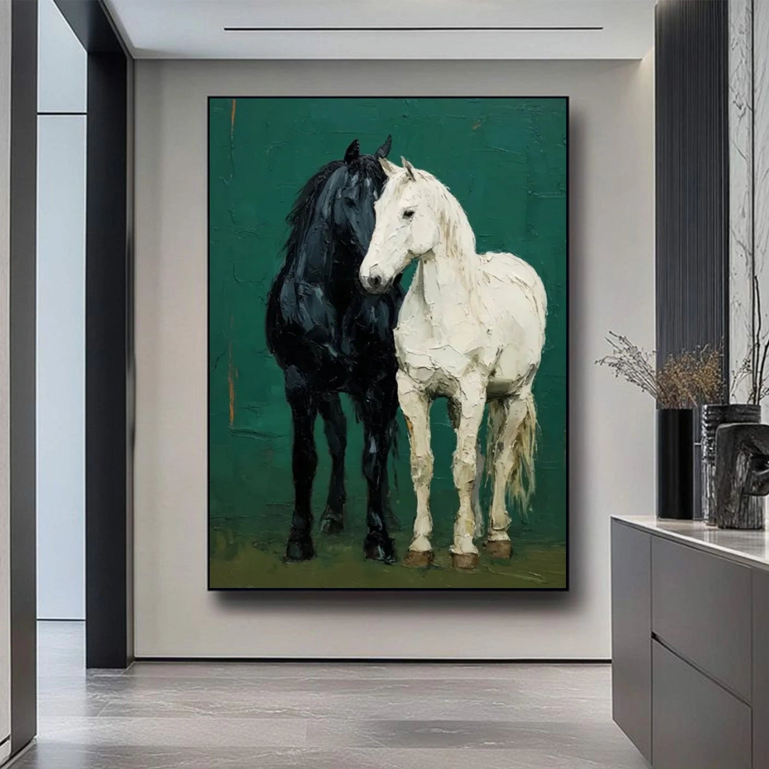 Abstract Animal Art Horse Wall Art #AT076