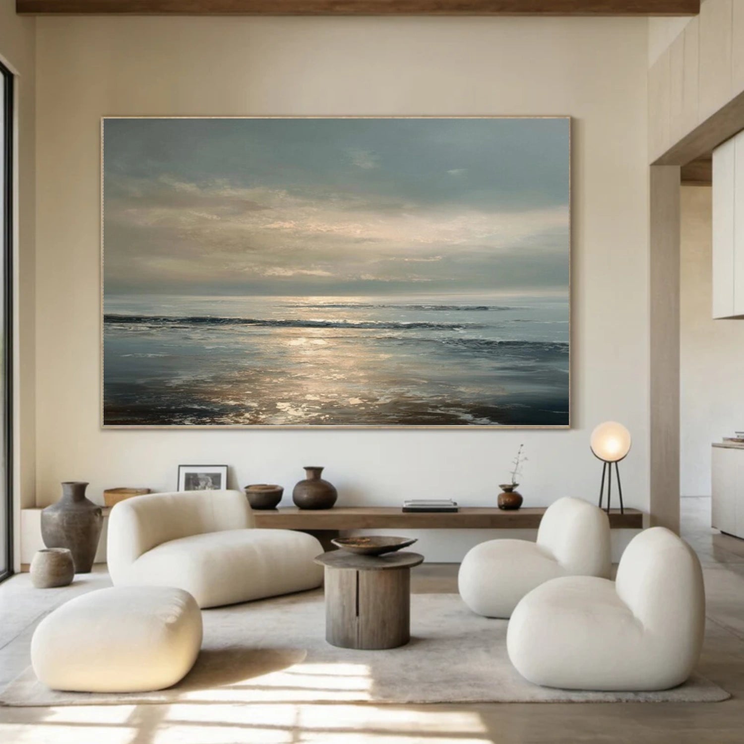 Sky And Ocean Abstract Wall Art #SO344
