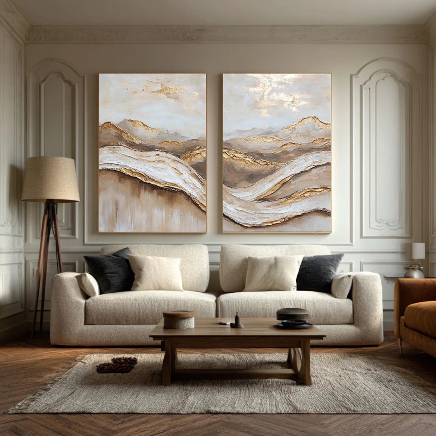 Abstract Textured Wall Art Set of 2 #AW218