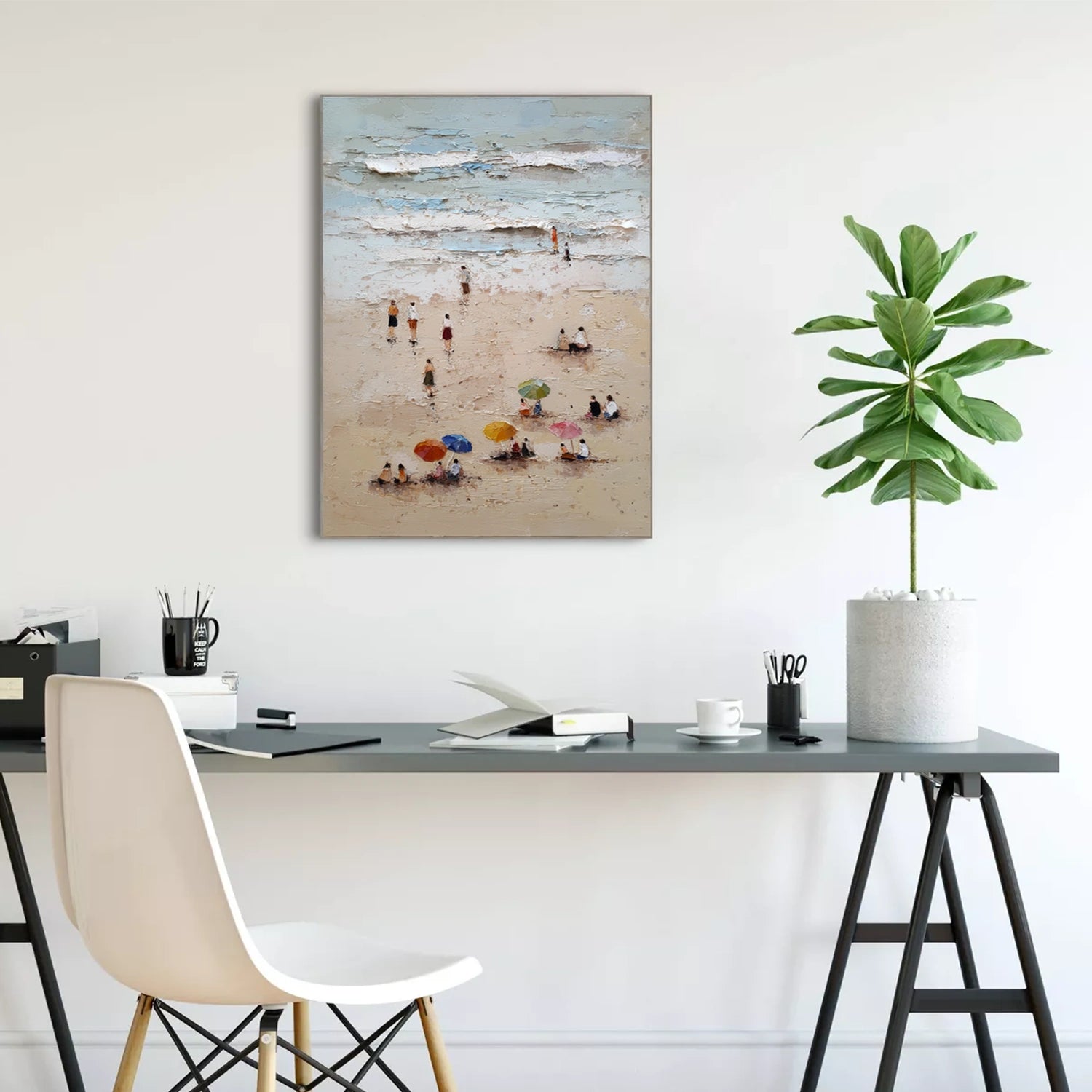 Sky And Ocean Abstract Wall Art #SO409