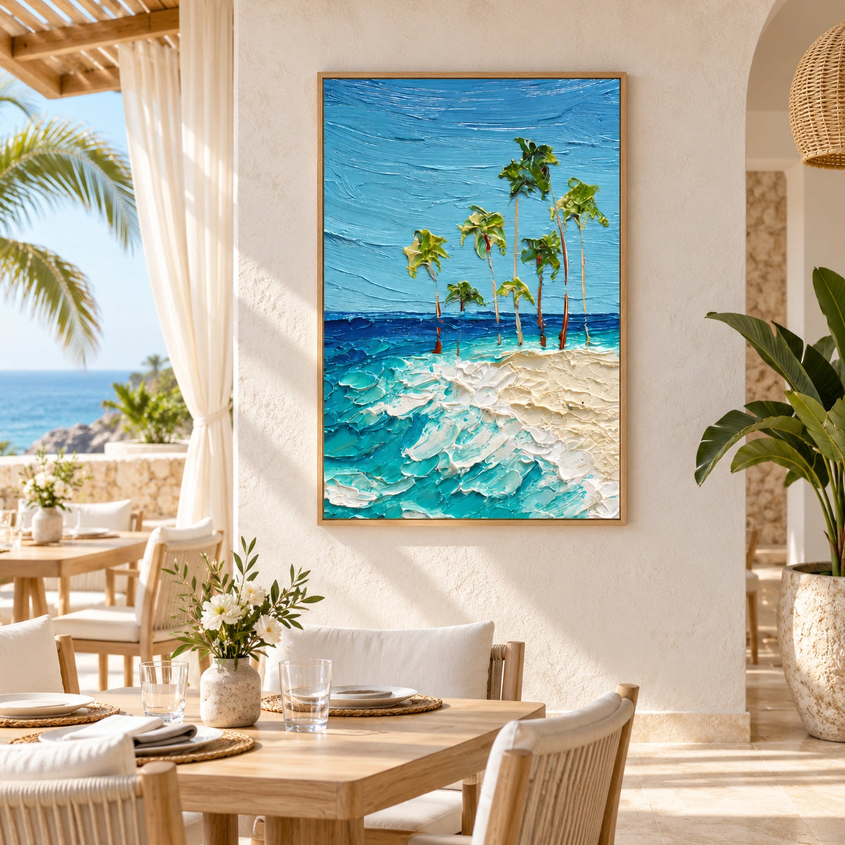 Sky And Ocean Abstract Wall Art #SO453